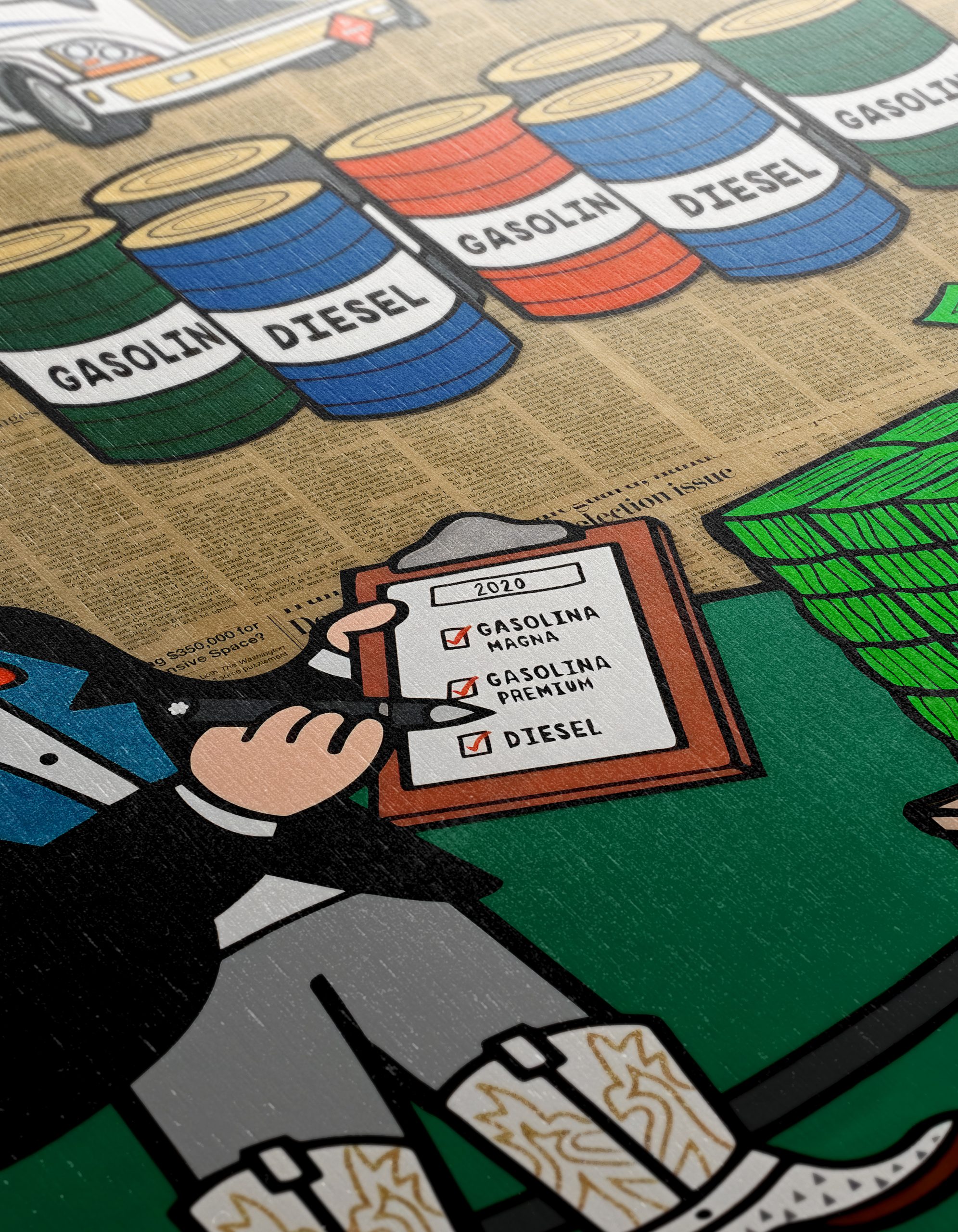 Playful Pop Art Character with Money - Image 12