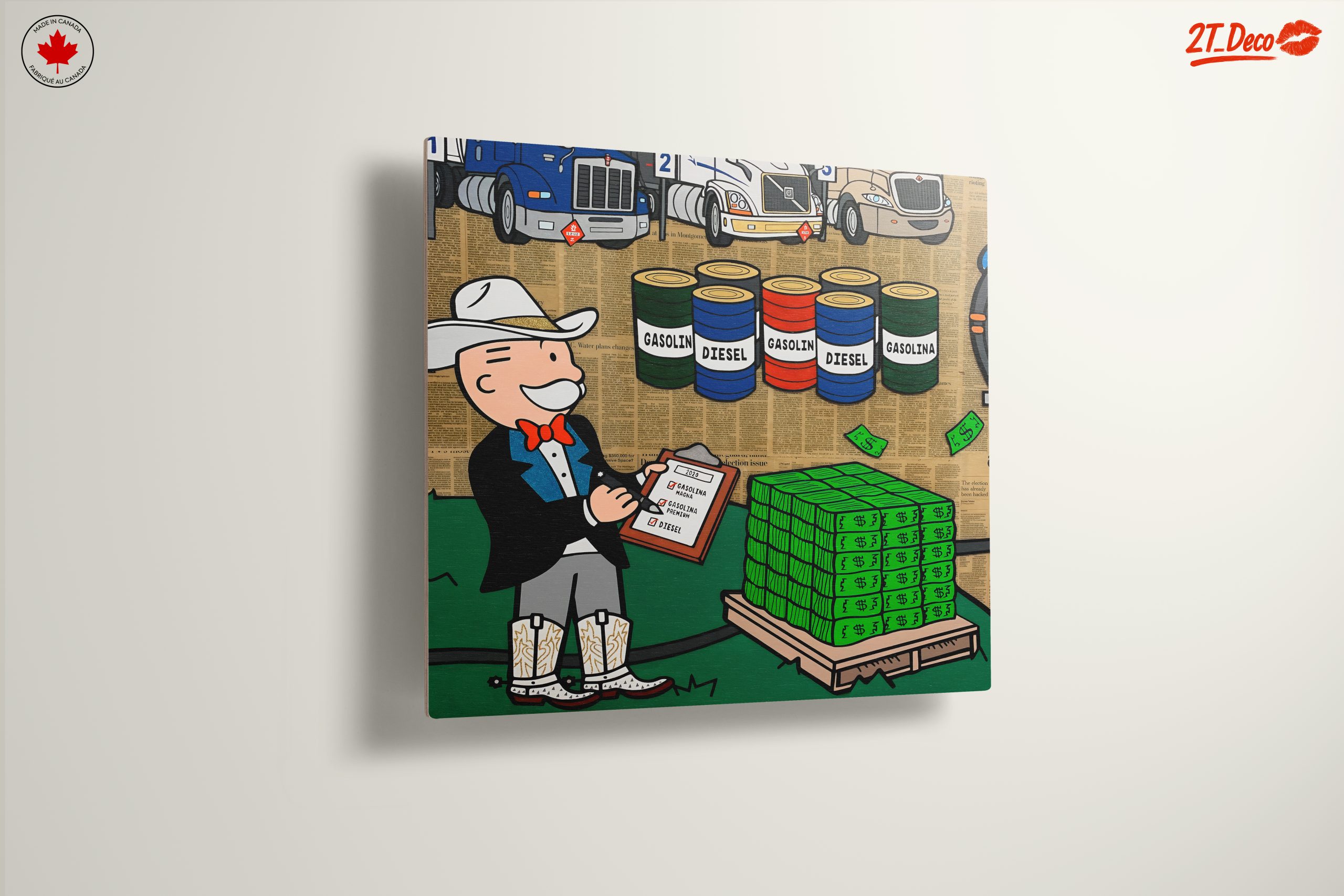 Playful Pop Art Character with Money - Image 13