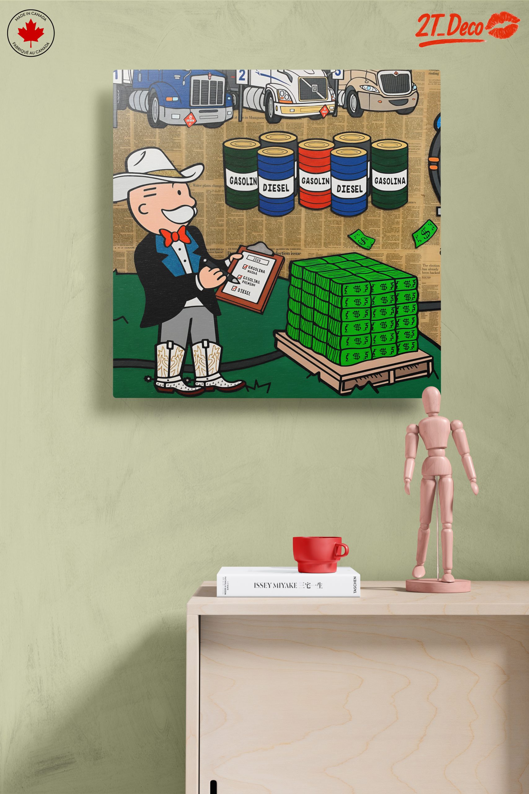 Playful Pop Art Character with Money - Image 14