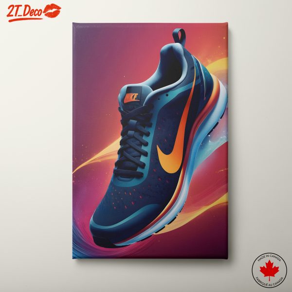 Stylish Nike Athletic Shoe Art