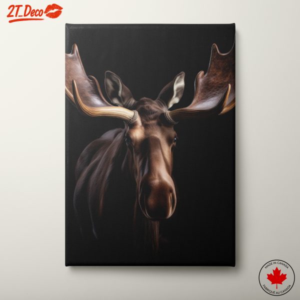 Striking Moose Portrait Art