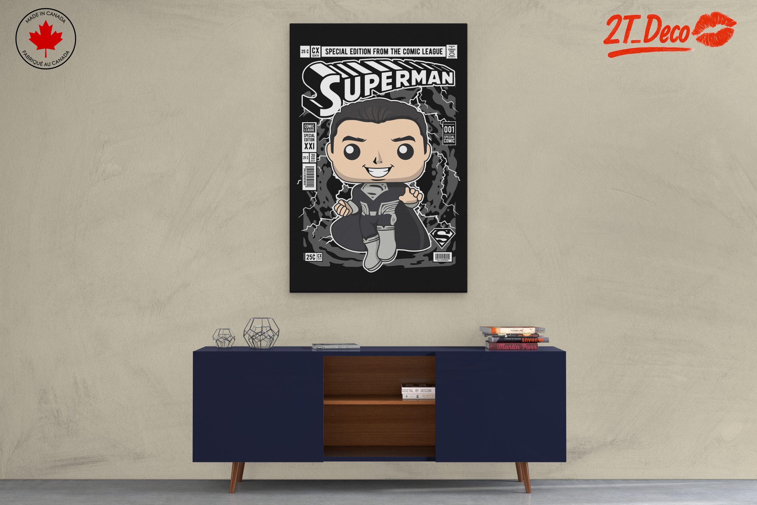 Superman Funko Art Inspired Design - Image 3