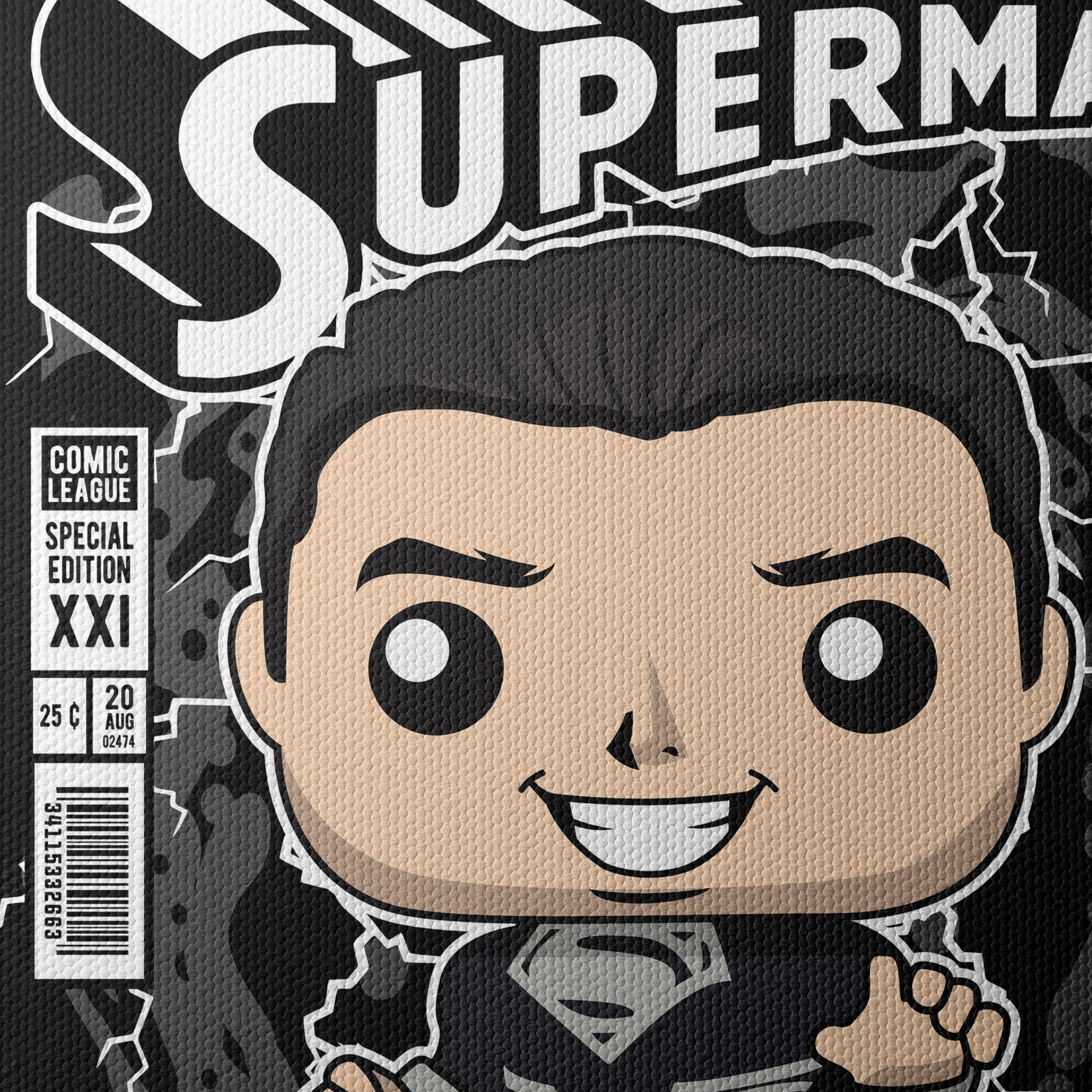 Superman Funko Art Inspired Design - Image 4