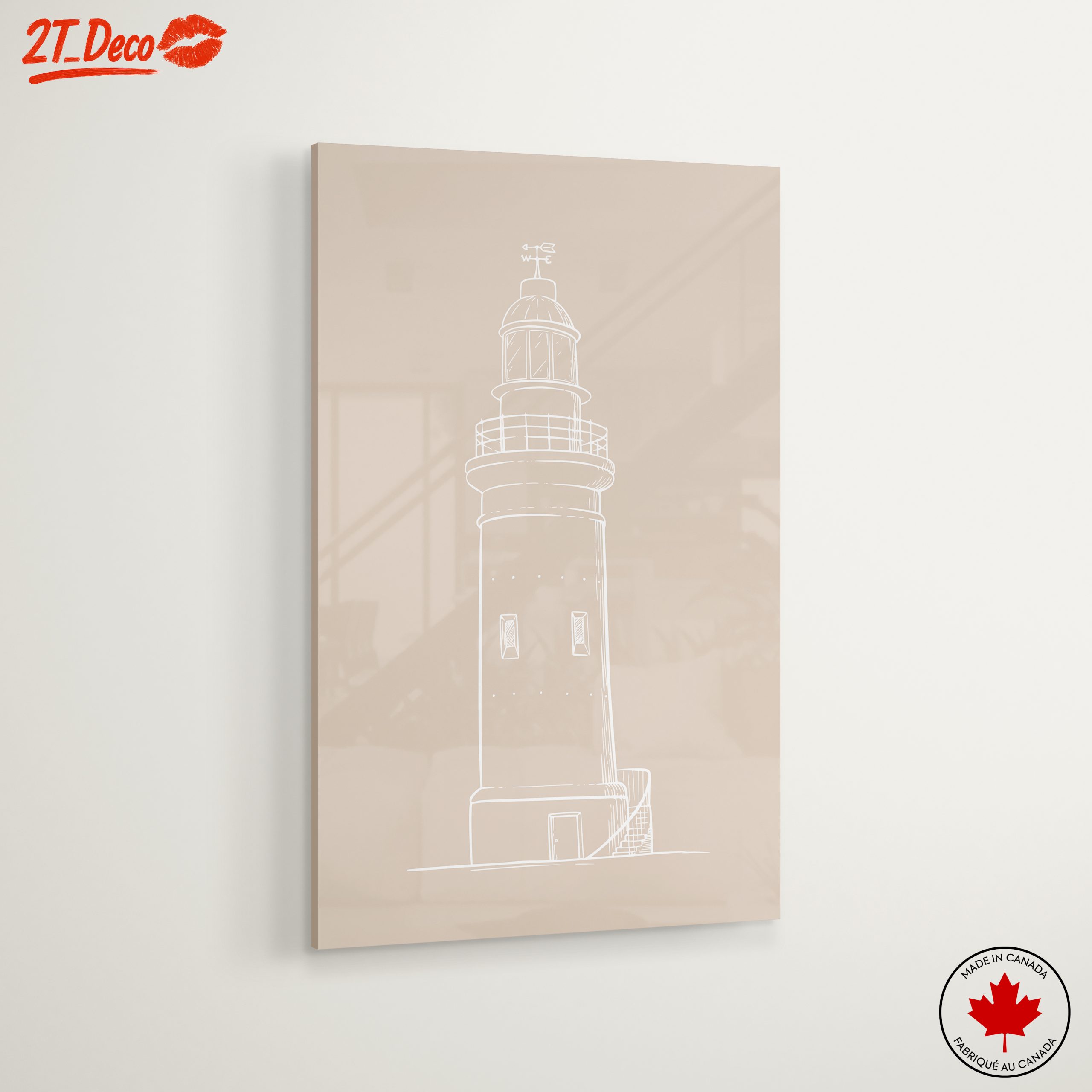 Lighthouse Illustration in Simple Line Art - Image 6