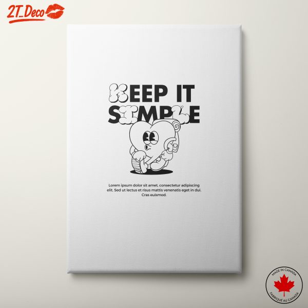 Keep It Simple Positive Quote Art