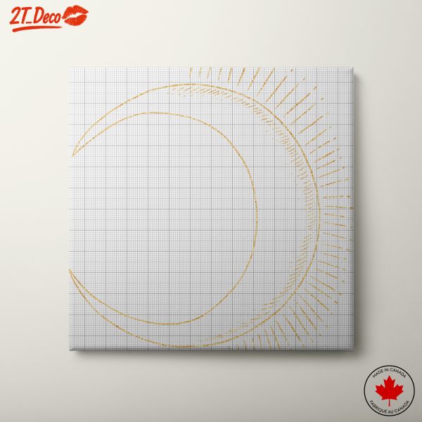 Abstract Celestial Moon and Sun Design