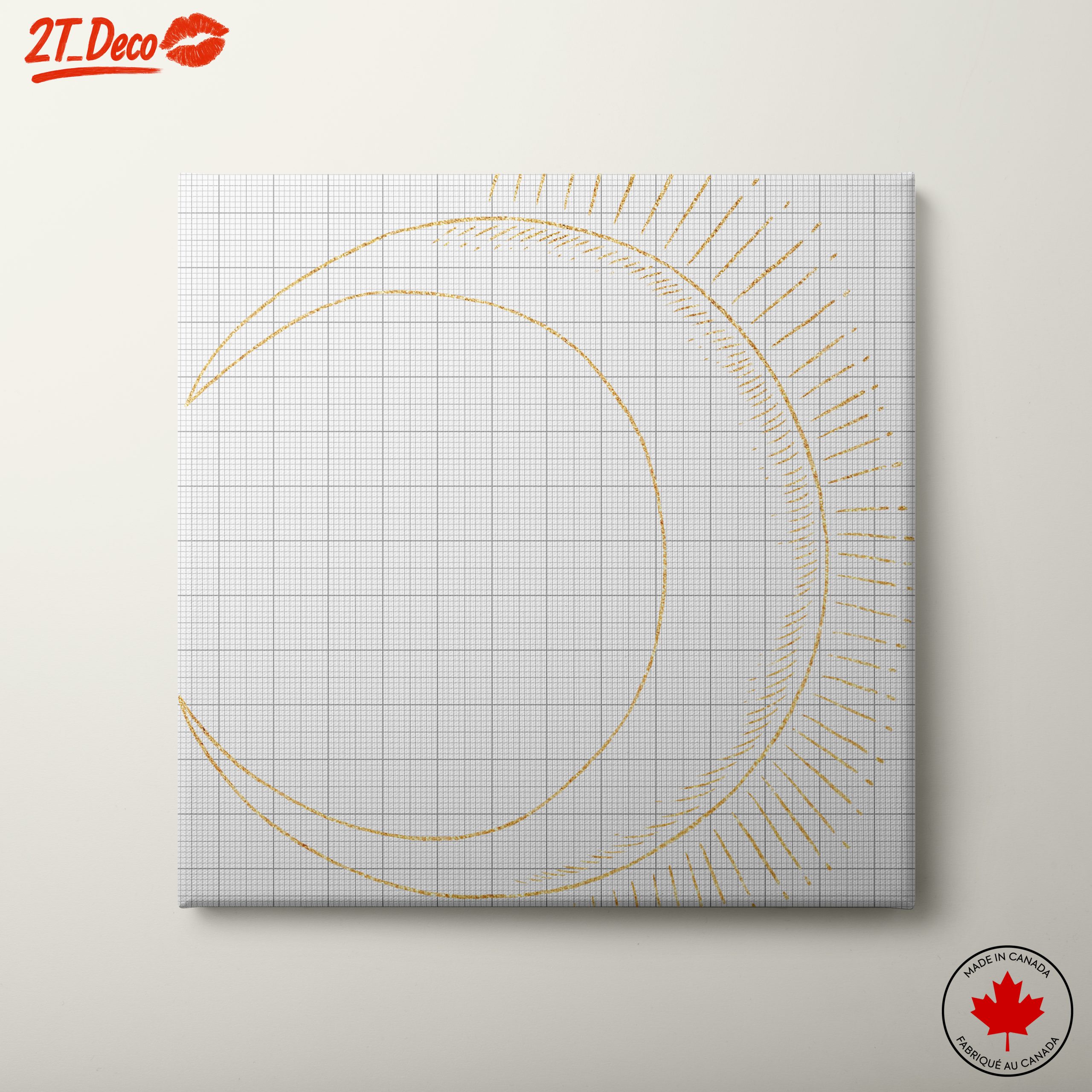 Abstract Celestial Moon and Sun Design