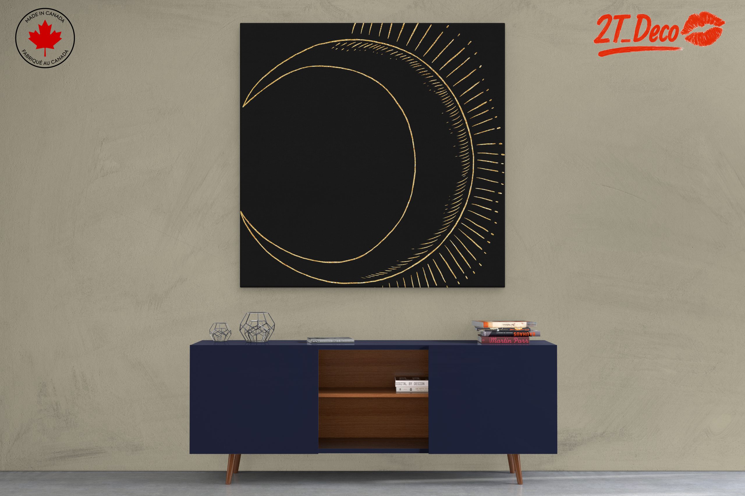 Abstract Celestial Moon and Sun Design - Image 3