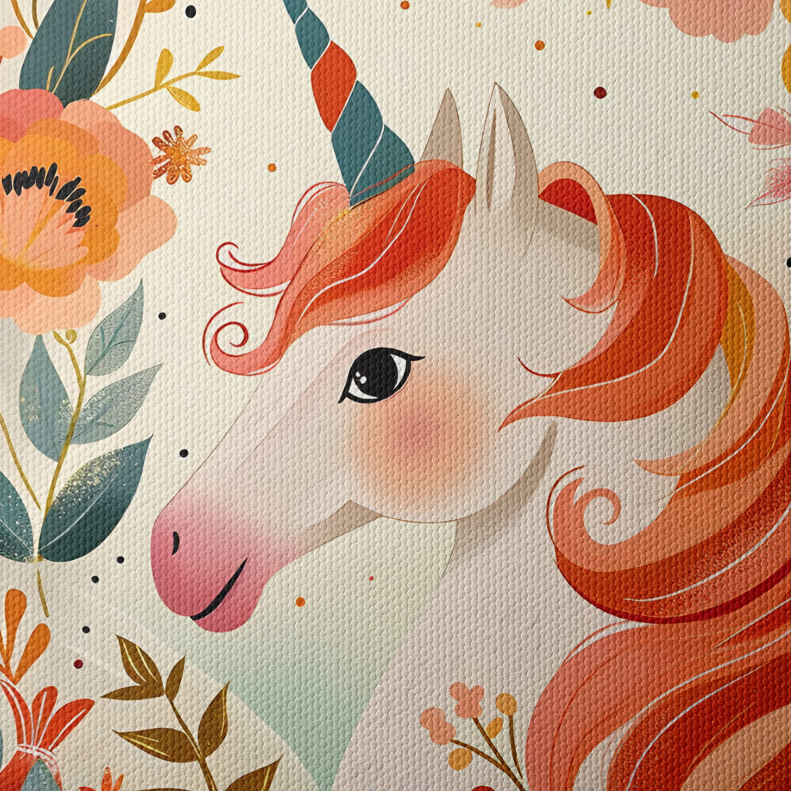 Whimsical Unicorn Surrounded by Flowers - Image 4