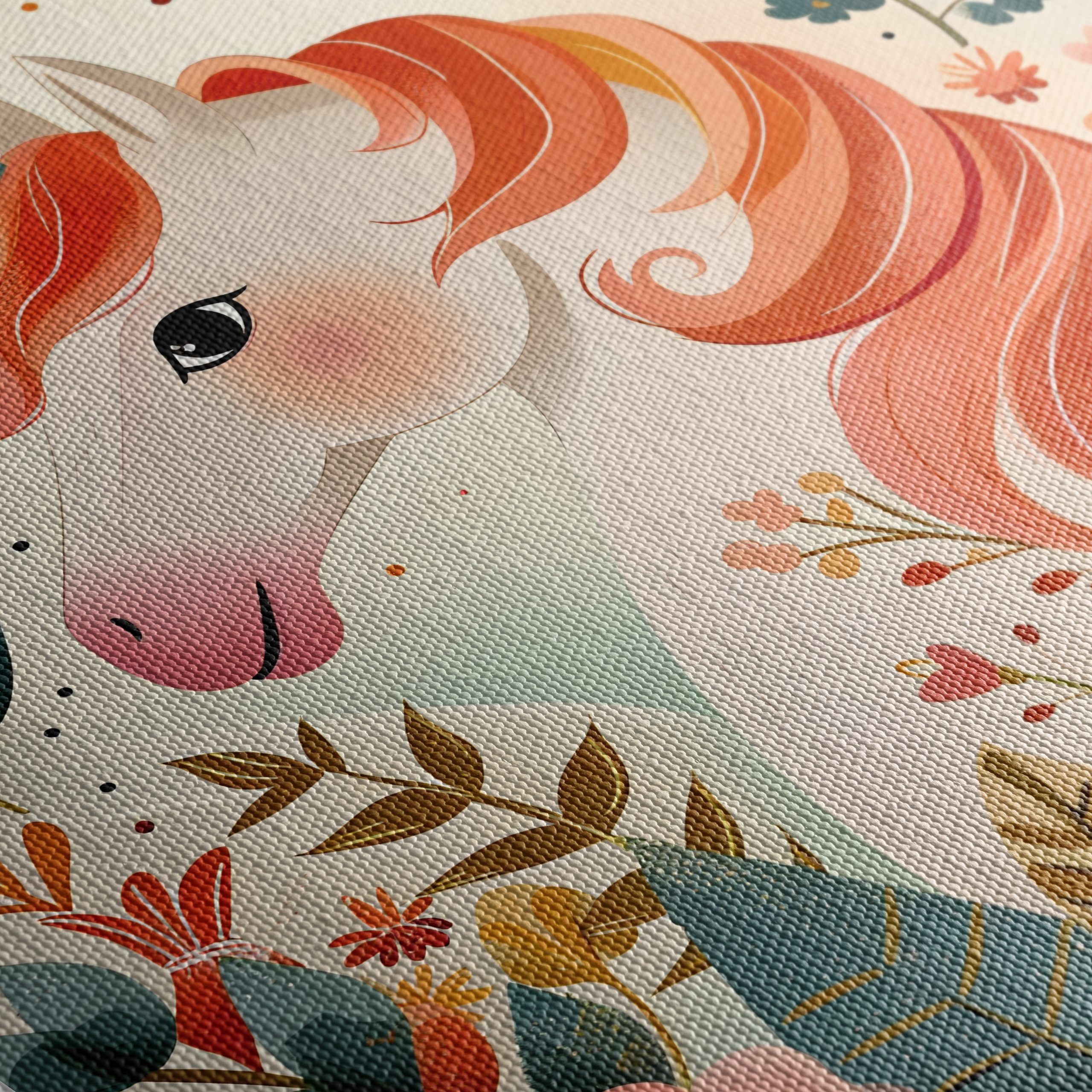 Whimsical Unicorn Surrounded by Flowers - Image 5