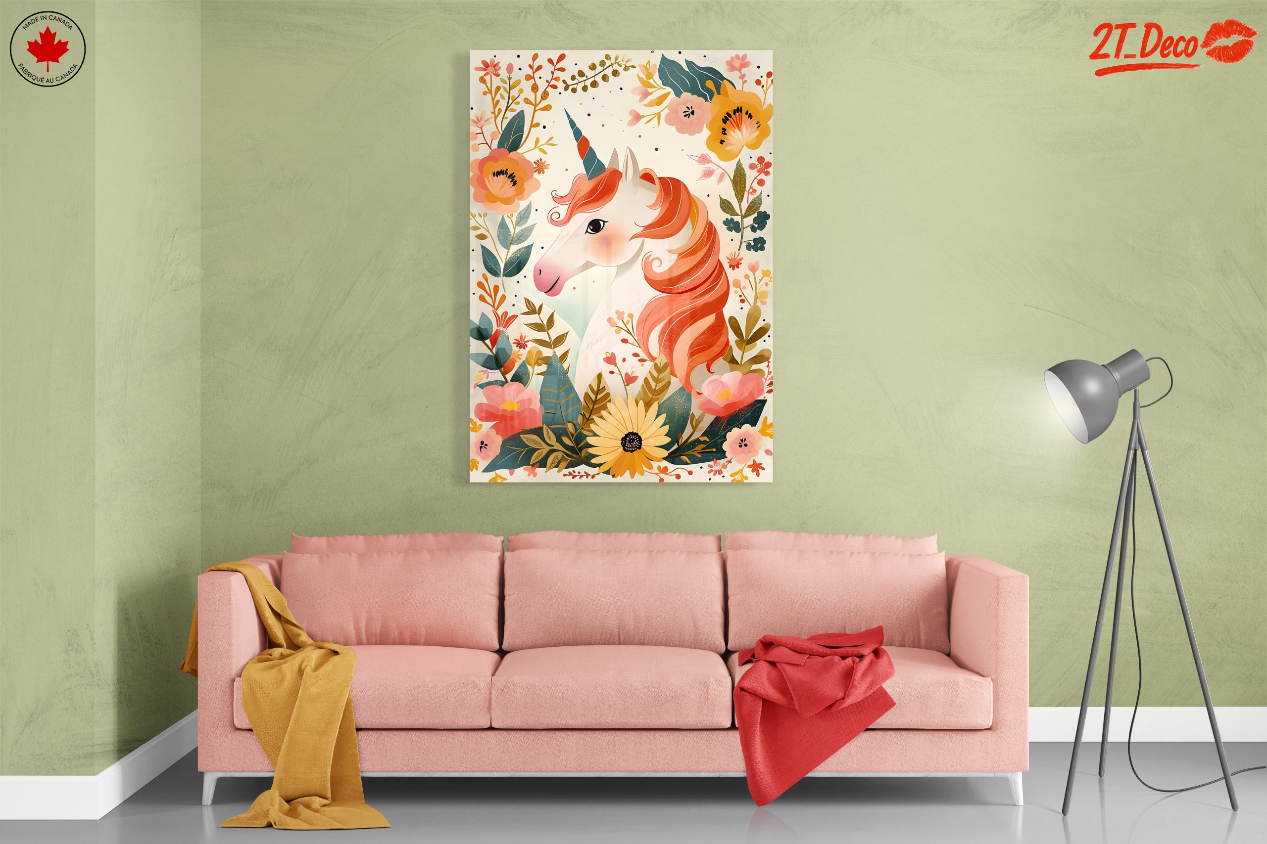 Whimsical Unicorn Surrounded by Flowers - Image 7