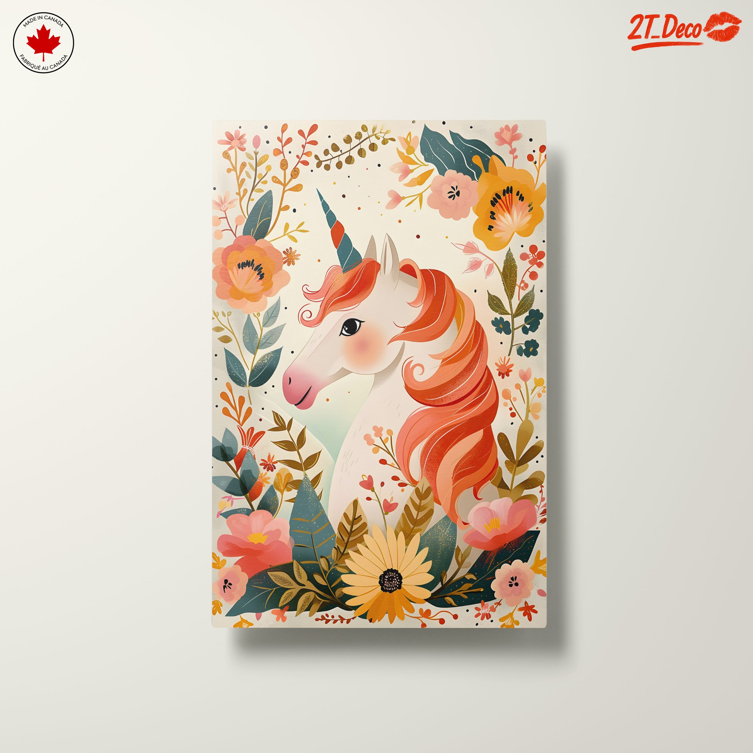 Whimsical Unicorn Surrounded by Flowers - Image 10