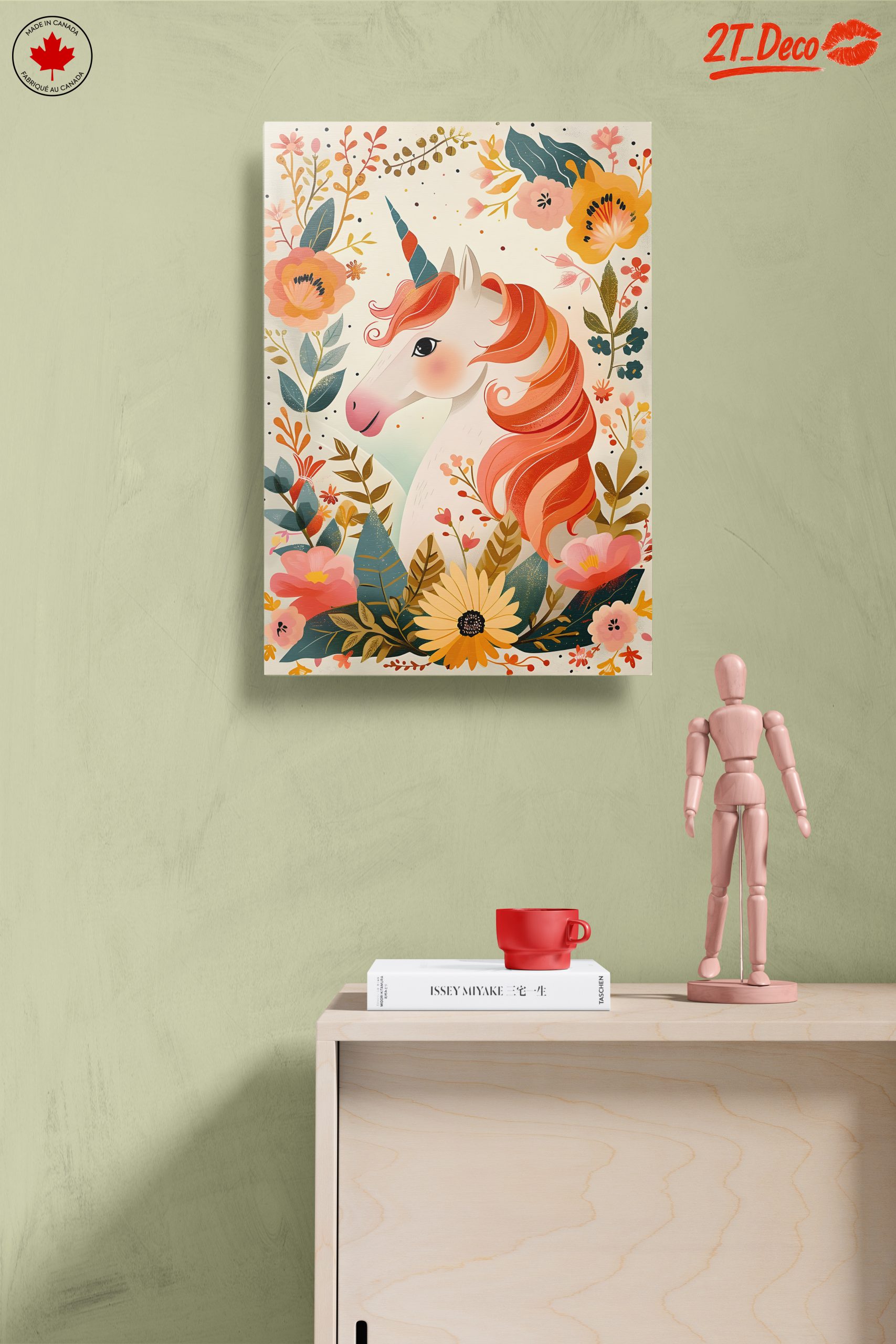 Whimsical Unicorn Surrounded by Flowers - Image 14