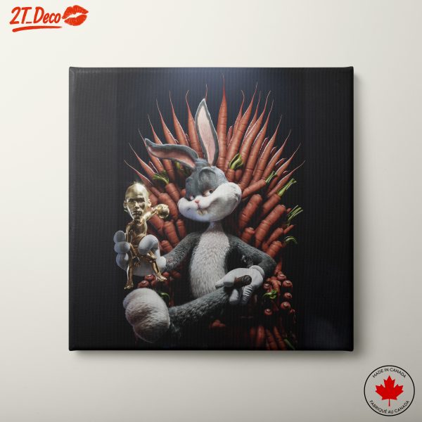 Bunny King on Carrot Throne
