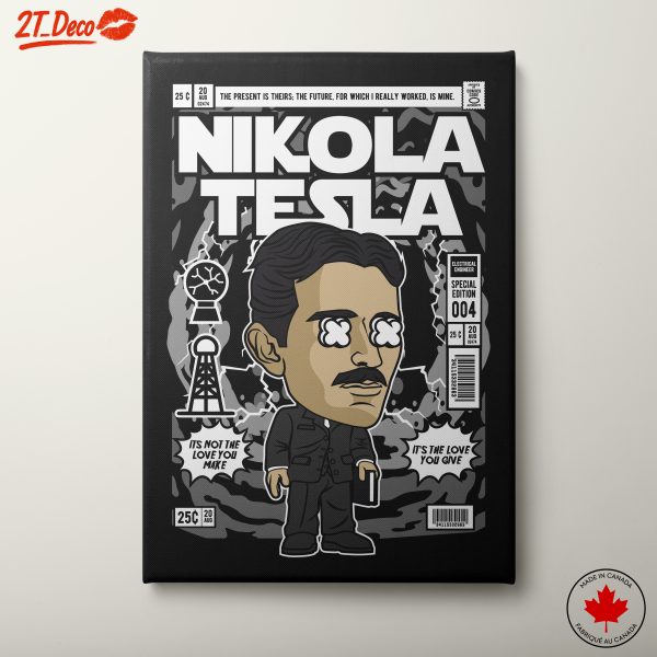 Nikola Tesla Character Art - Special Edition