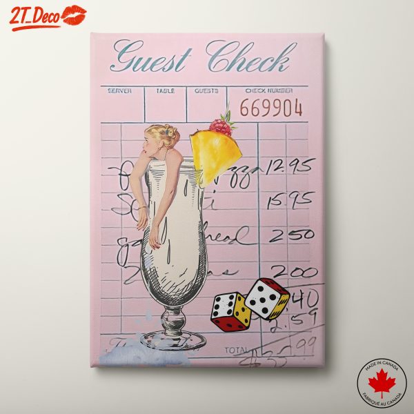 Playful Vintage Cocktail Art