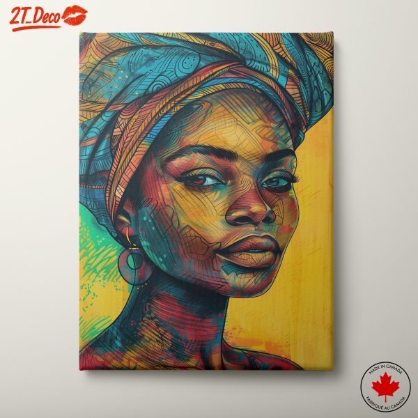 Colorful Cultural Portrait of a Woman