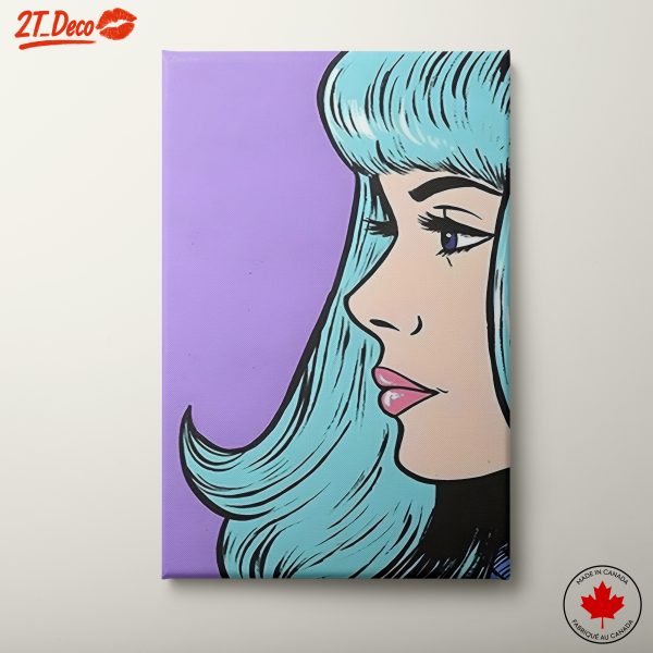 Stylized Pop Art Portrait of a Woman 2