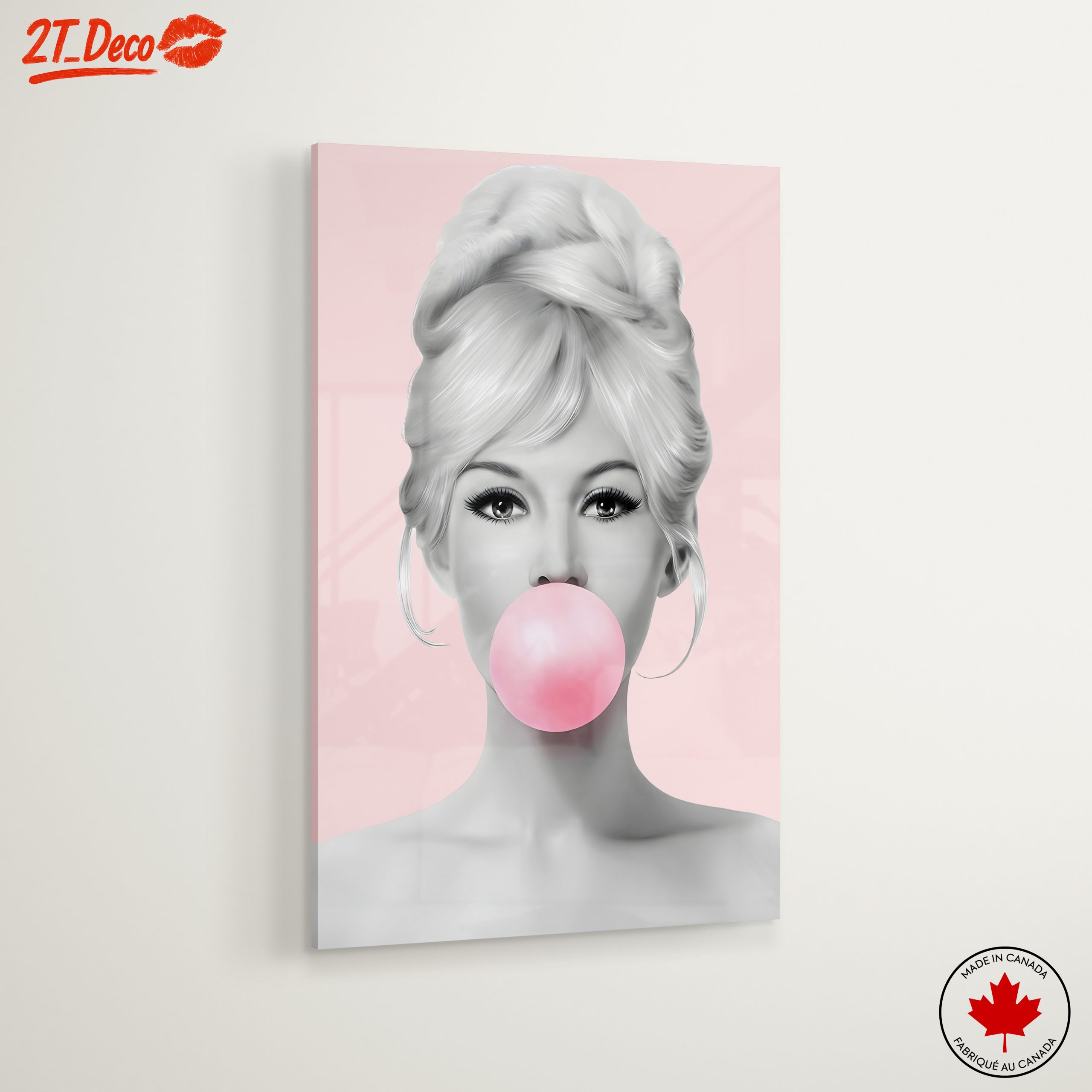 Stylish Pop Art Portrait with Bubble Gum - Image 6