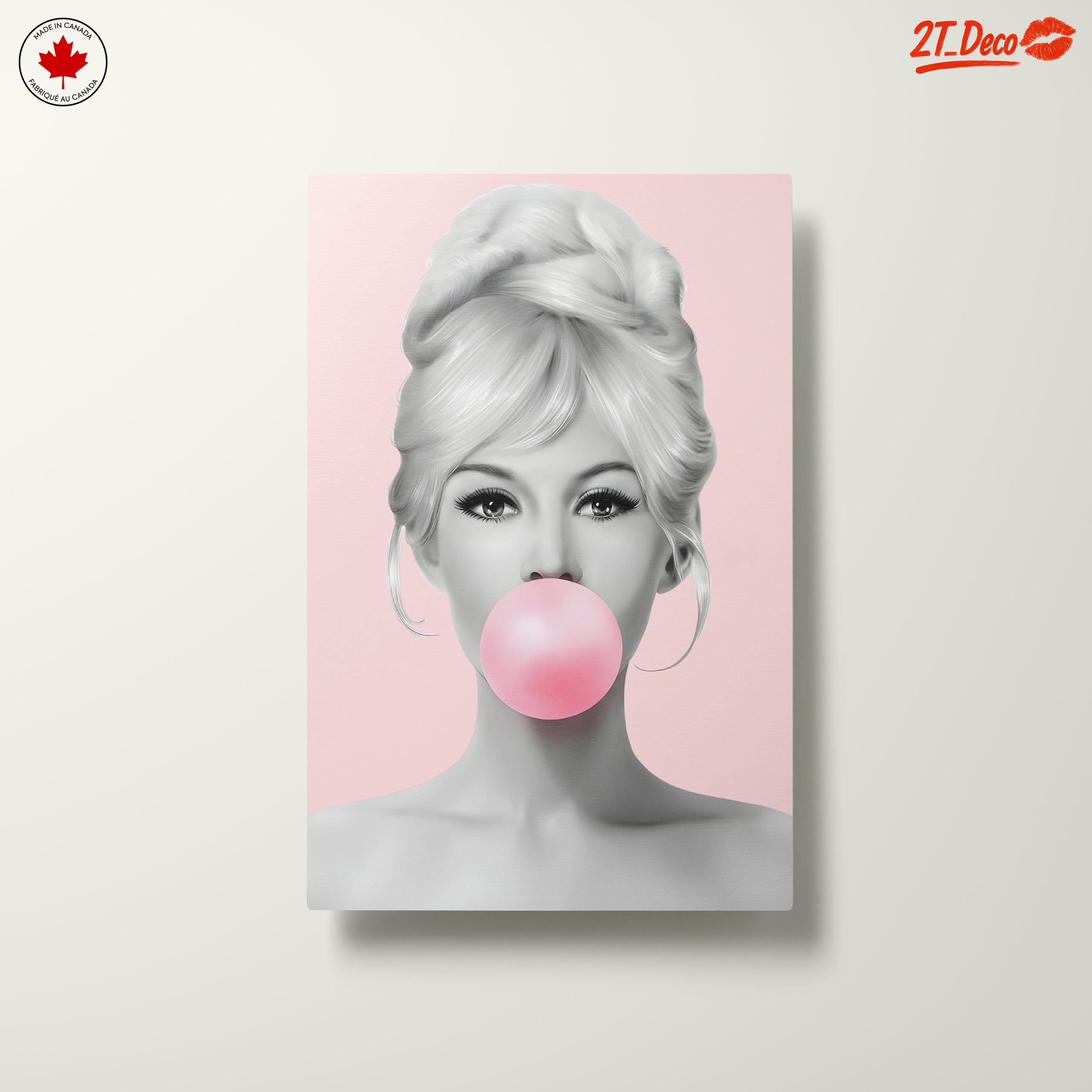 Stylish Pop Art Portrait with Bubble Gum - Image 10