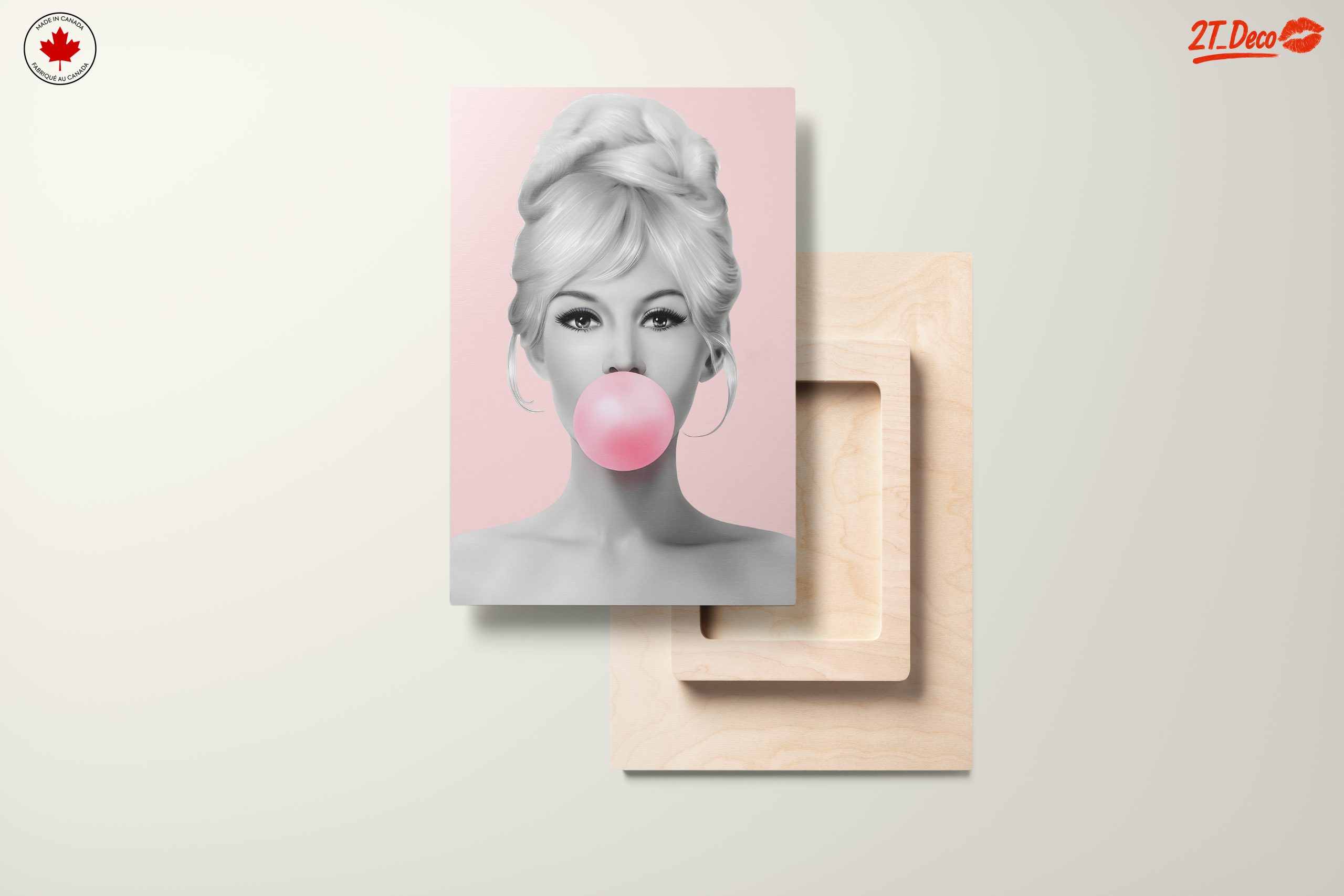Stylish Pop Art Portrait with Bubble Gum - Image 11
