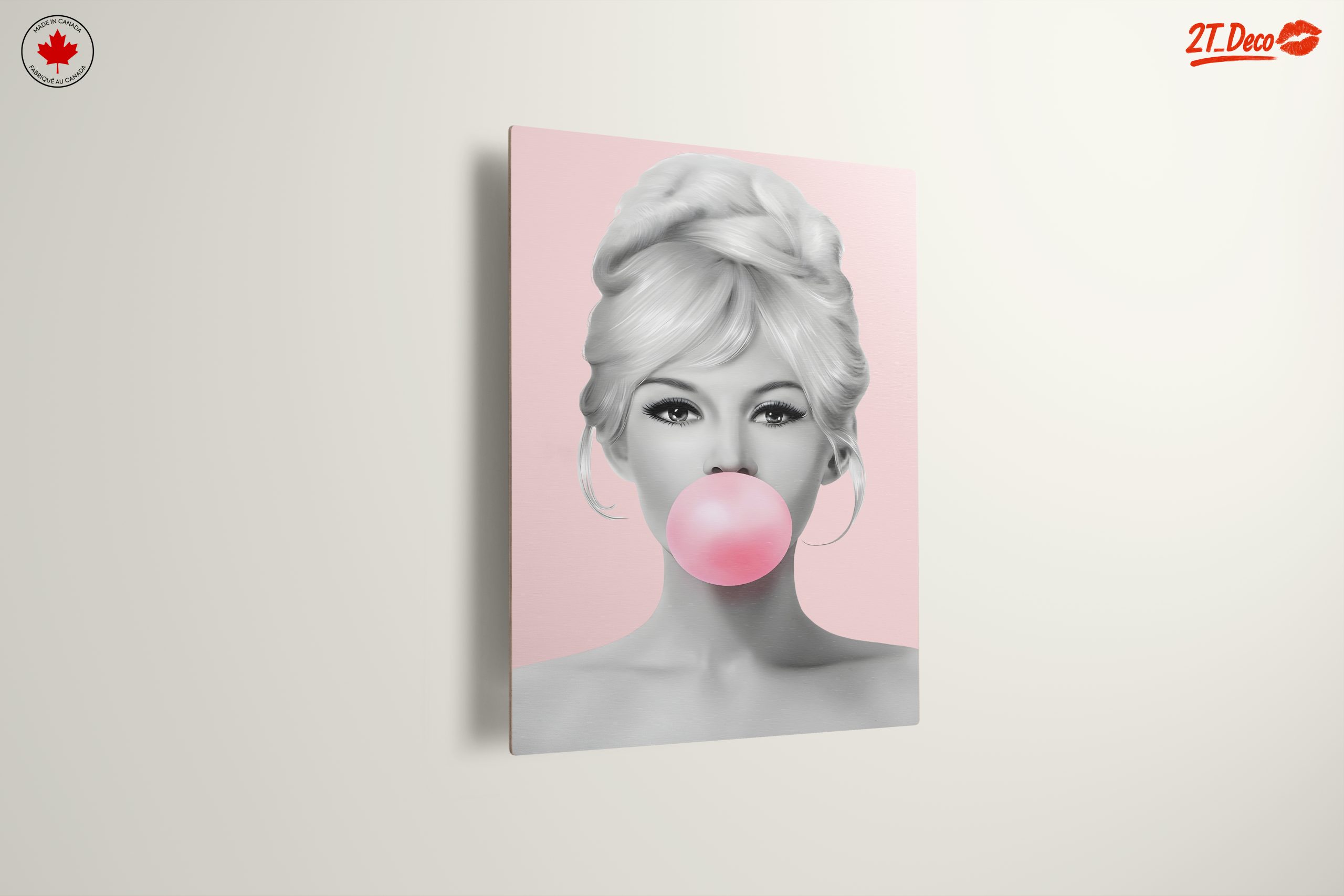 Stylish Pop Art Portrait with Bubble Gum - Image 13