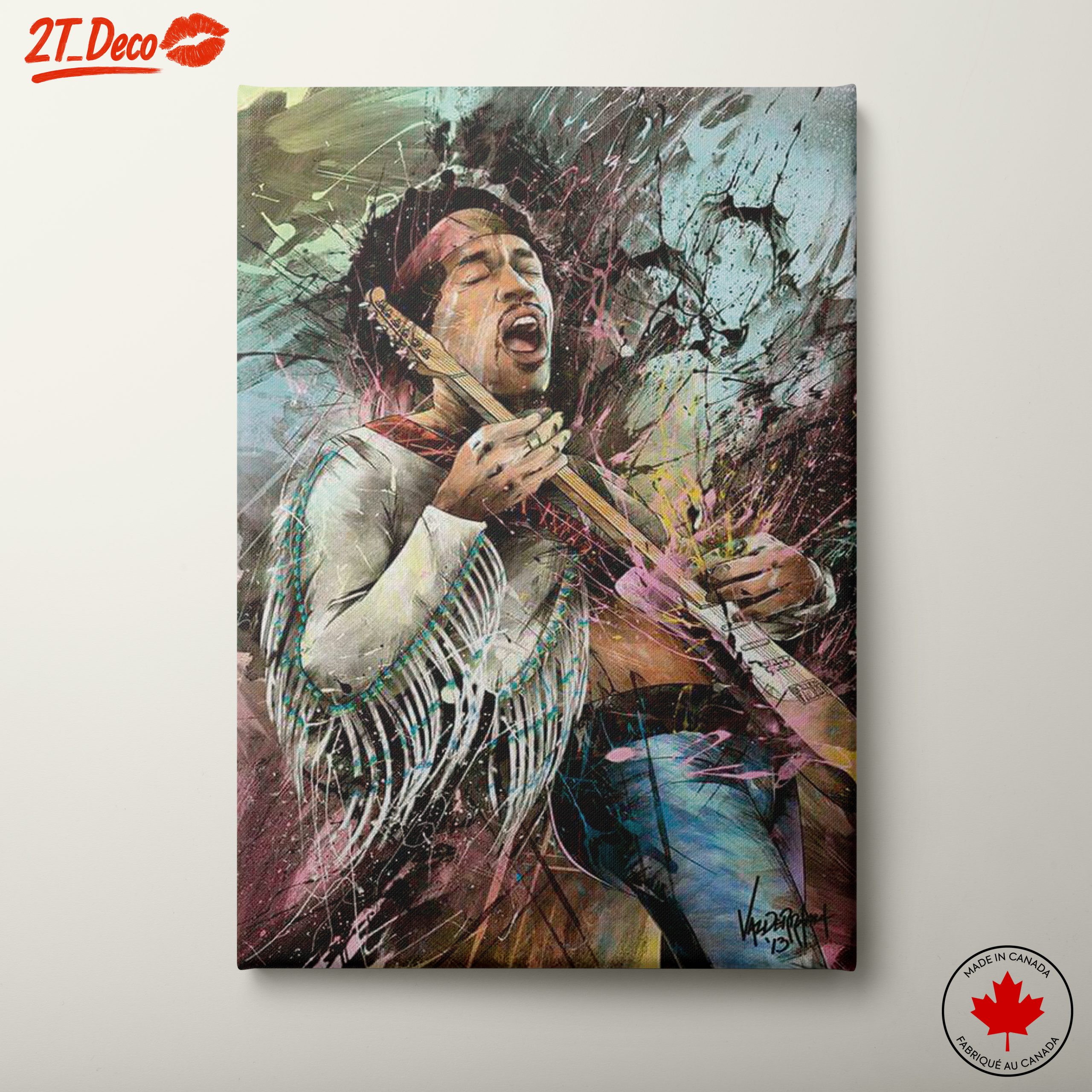 Vibrant Jimi Hendrix Musical Tribute