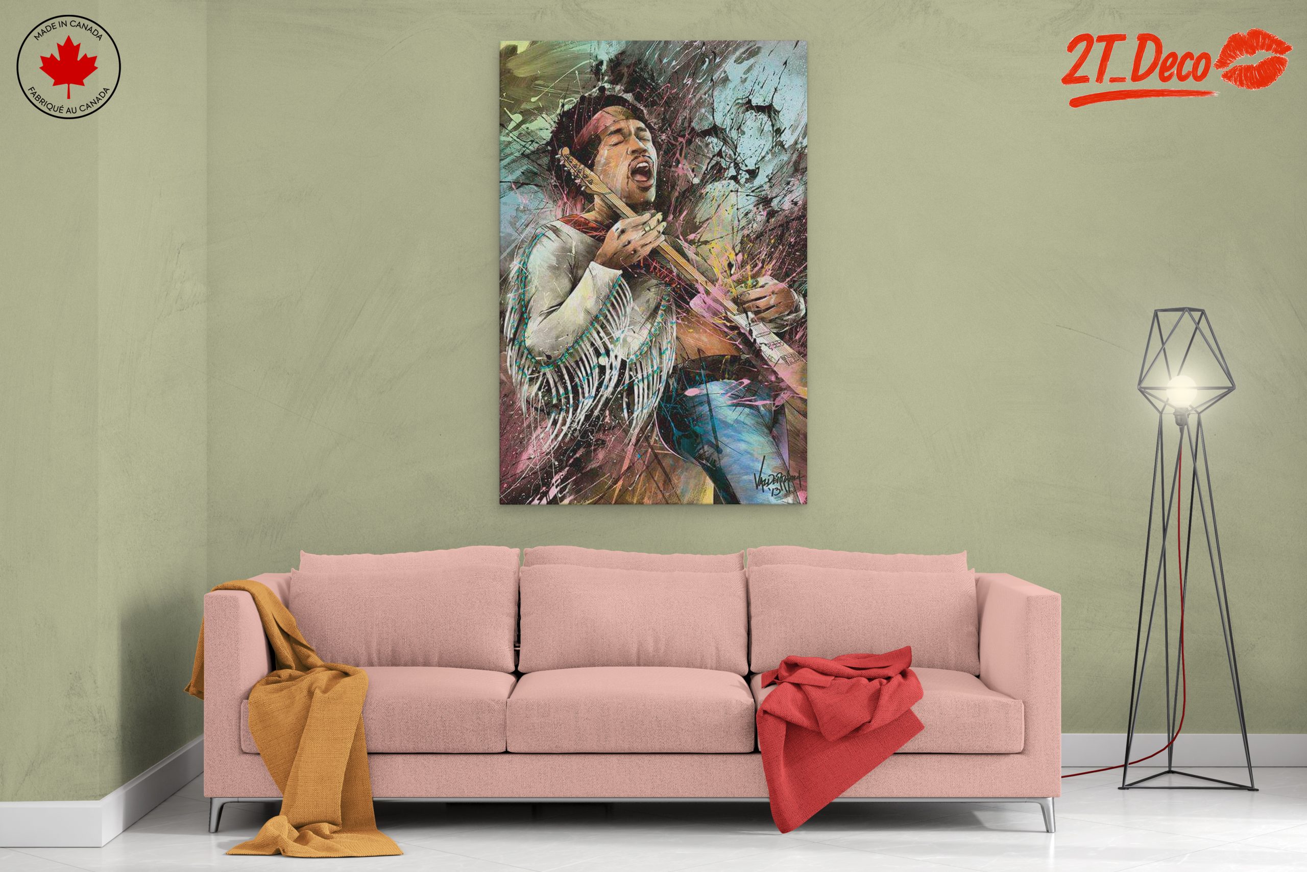 Vibrant Jimi Hendrix Musical Tribute - Image 2