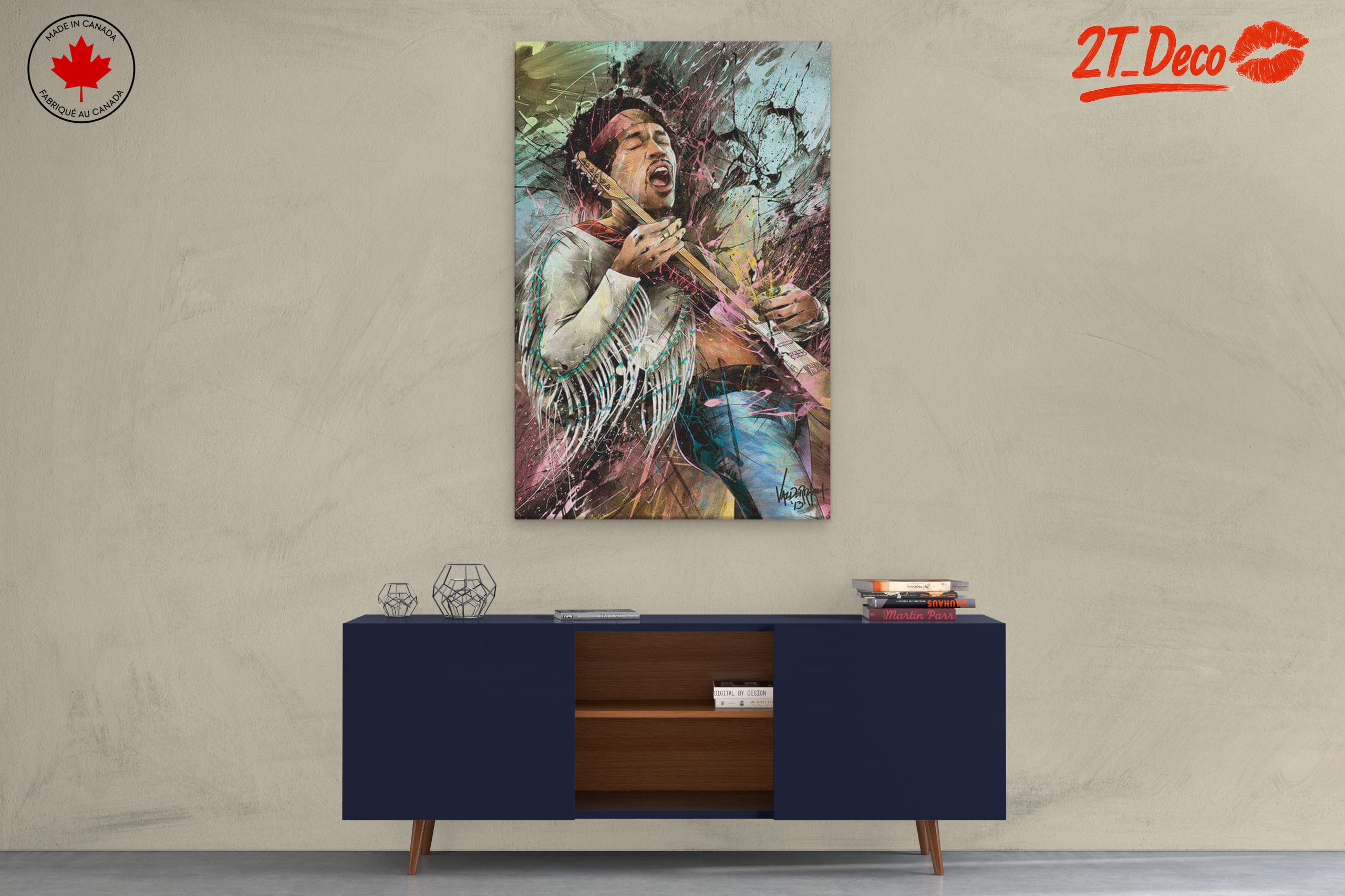 Vibrant Jimi Hendrix Musical Tribute - Image 3