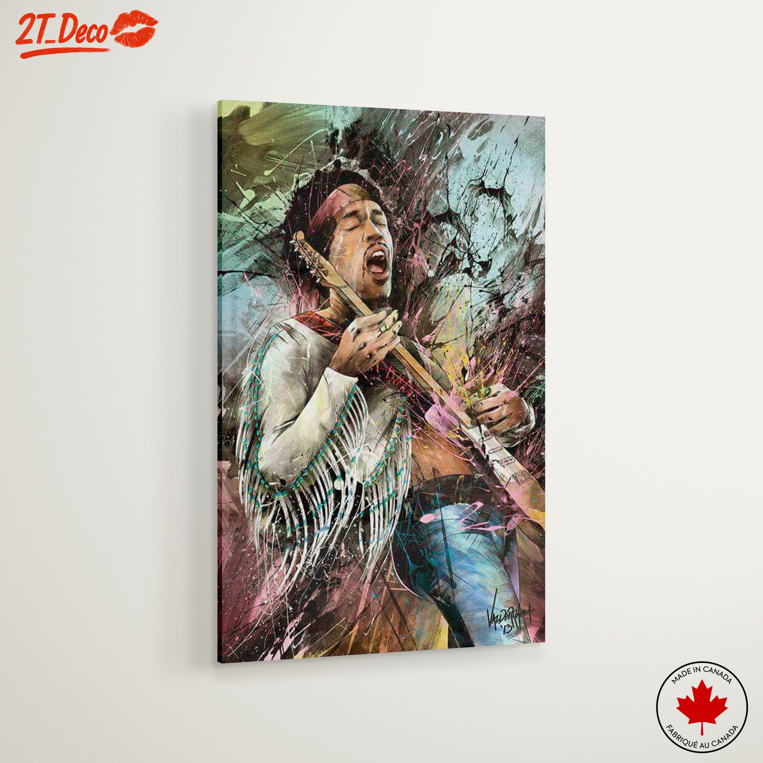 Vibrant Jimi Hendrix Musical Tribute - Image 6