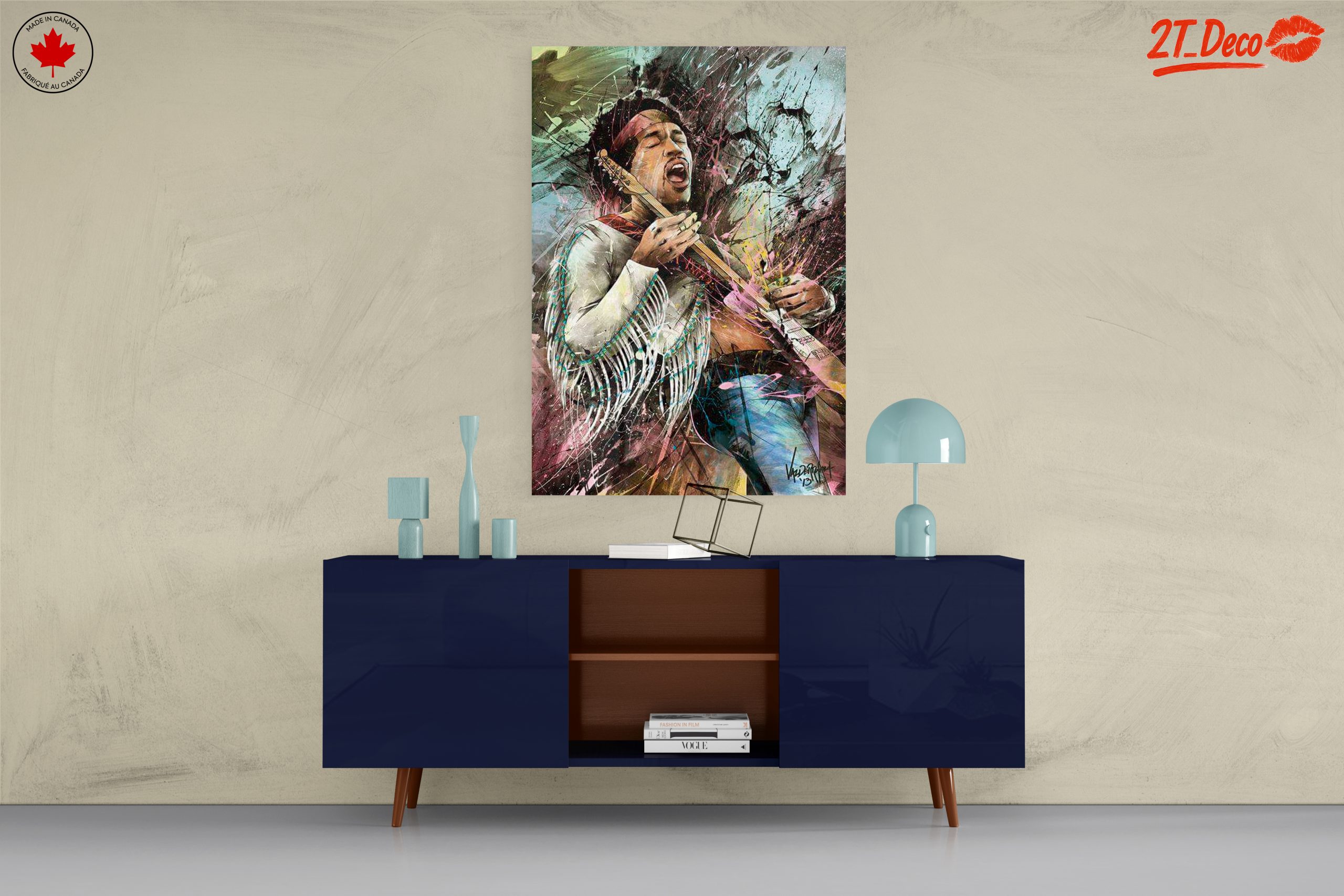 Vibrant Jimi Hendrix Musical Tribute - Image 8