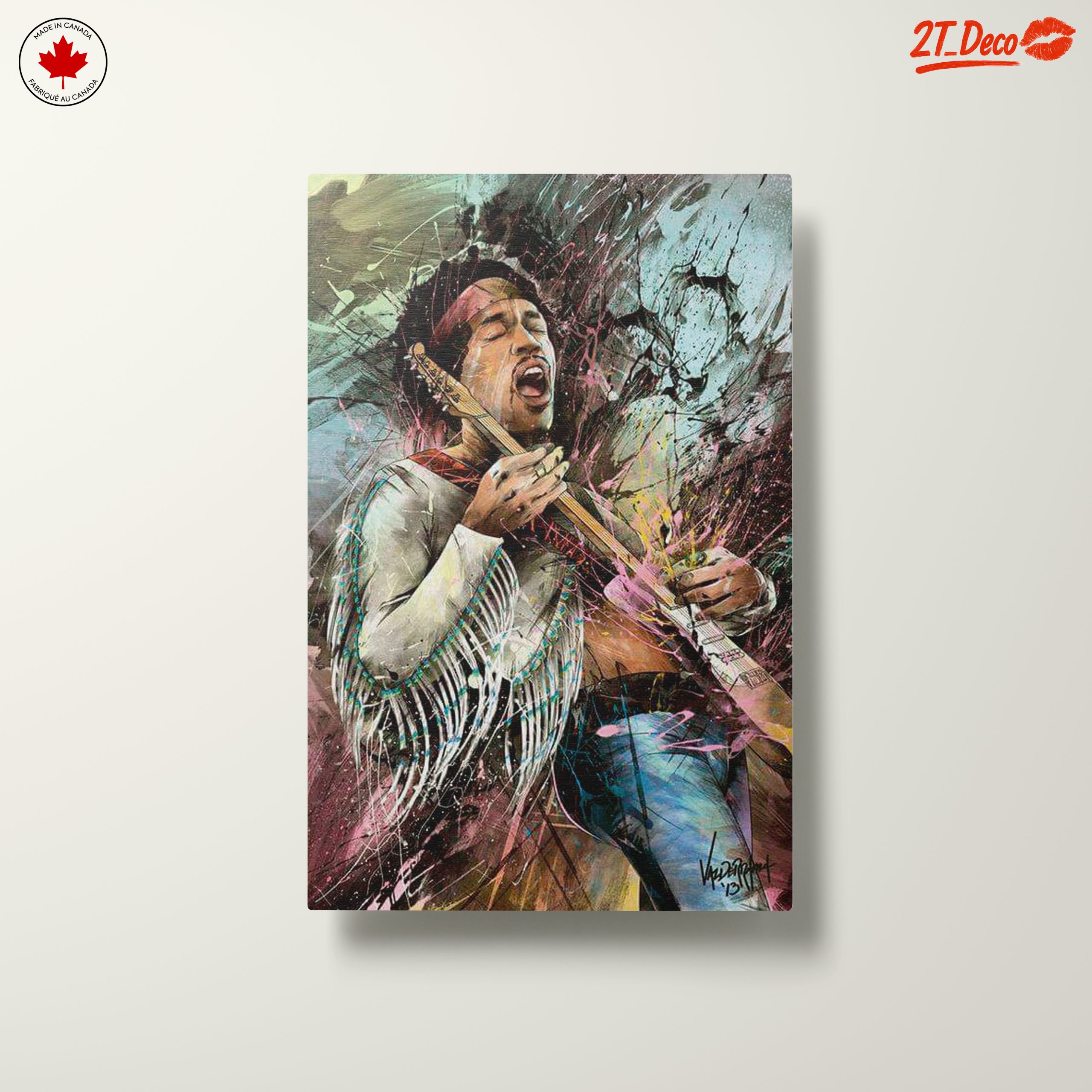 Vibrant Jimi Hendrix Musical Tribute - Image 10
