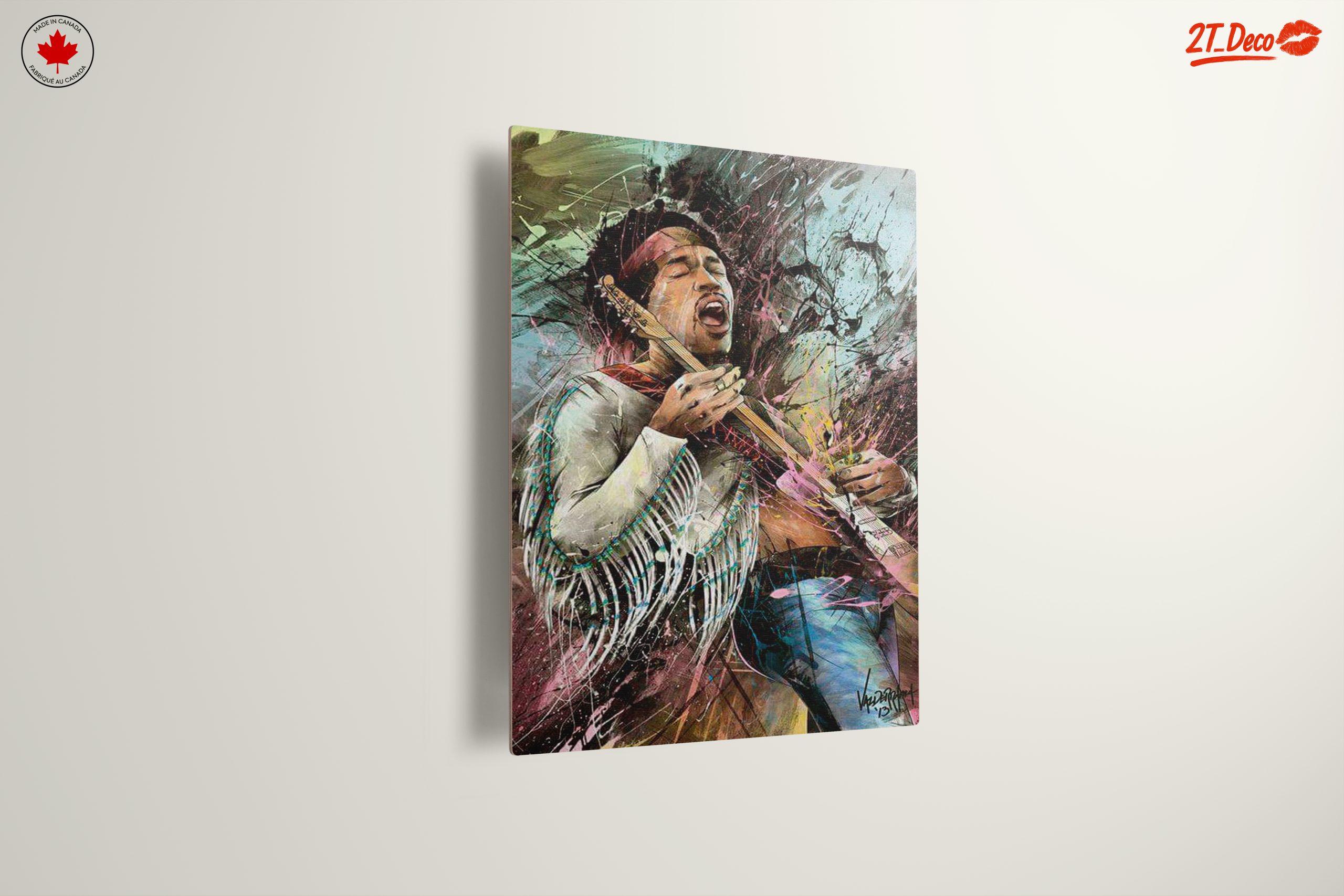 Vibrant Jimi Hendrix Musical Tribute - Image 13