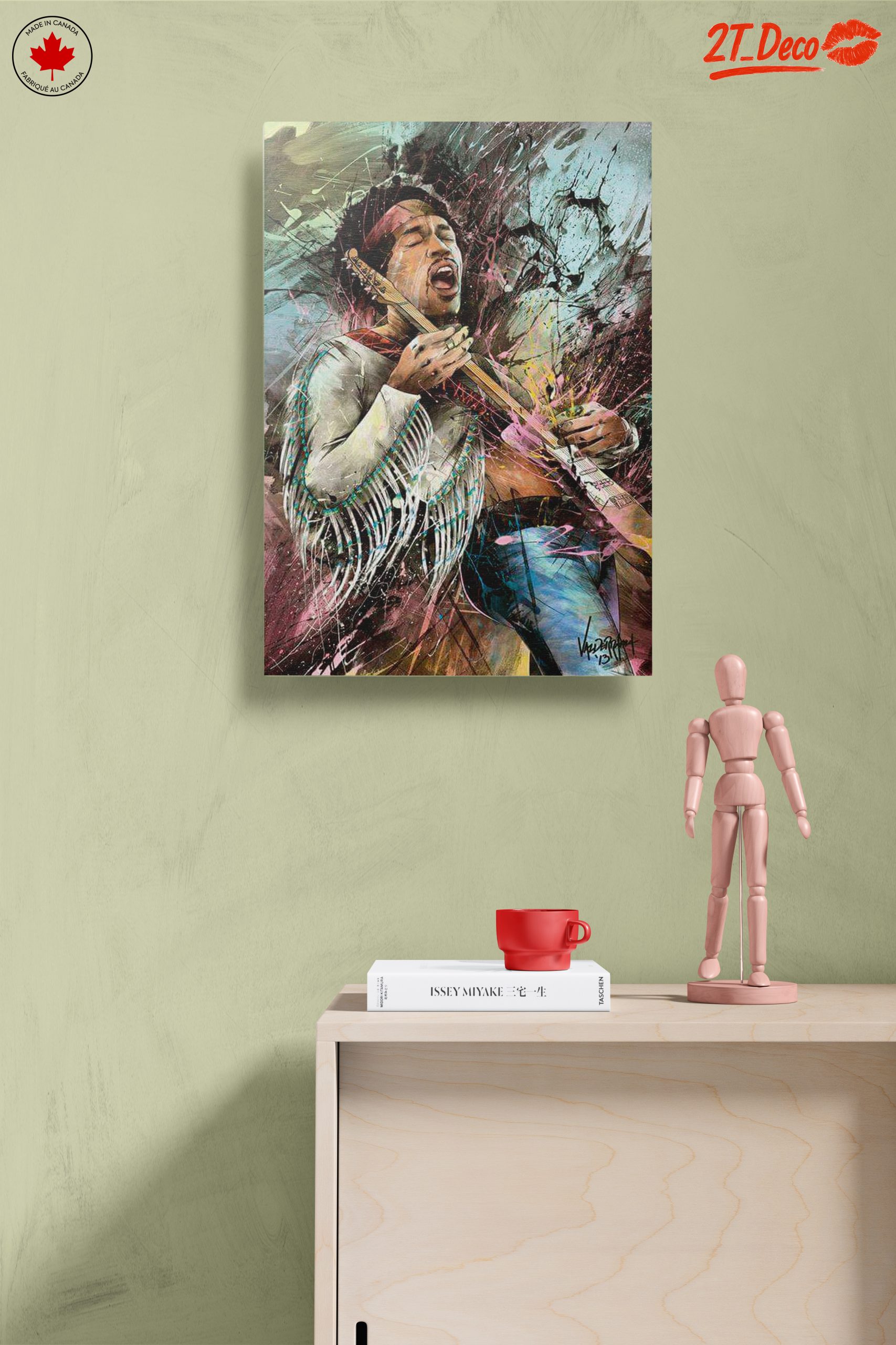 Vibrant Jimi Hendrix Musical Tribute - Image 14