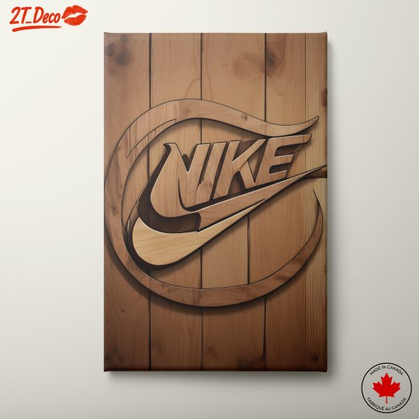 Nike Logo Wood Art Design