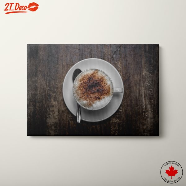 Delicious Coffee Cup with Cinnamon Topping