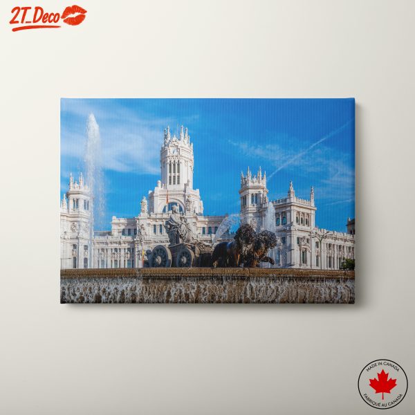 Iconic Urban Landscape with Historical Fountain