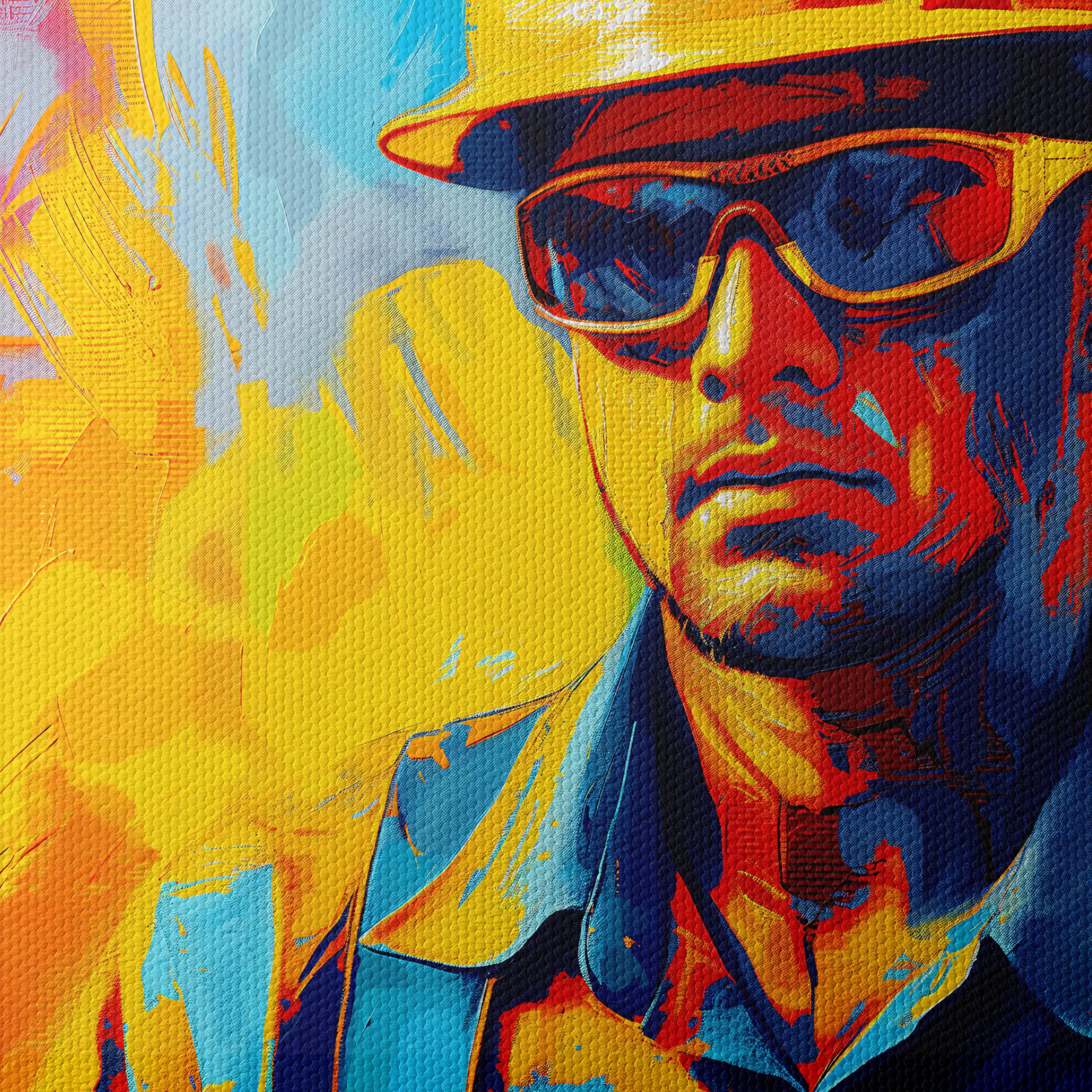 Vibrant Construction Worker Artwork - Image 4