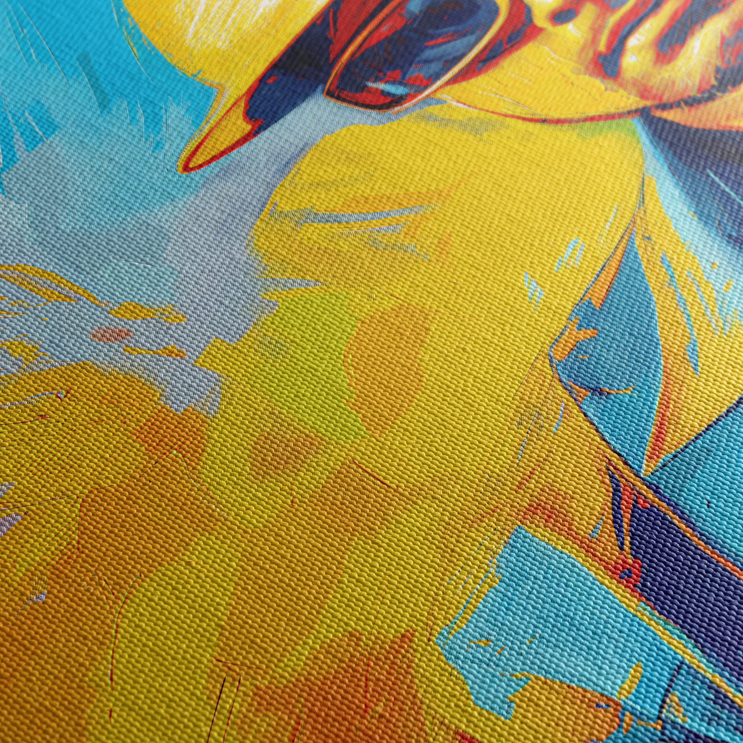 Vibrant Construction Worker Artwork - Image 5
