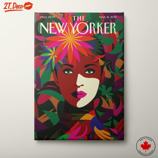 The New Yorker Magazine Cover Art with Vibrant Colors
