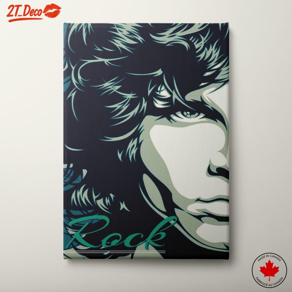 Stylized Rock Music Art