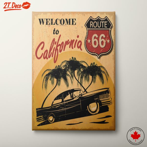 California Route 66 Vintage Art