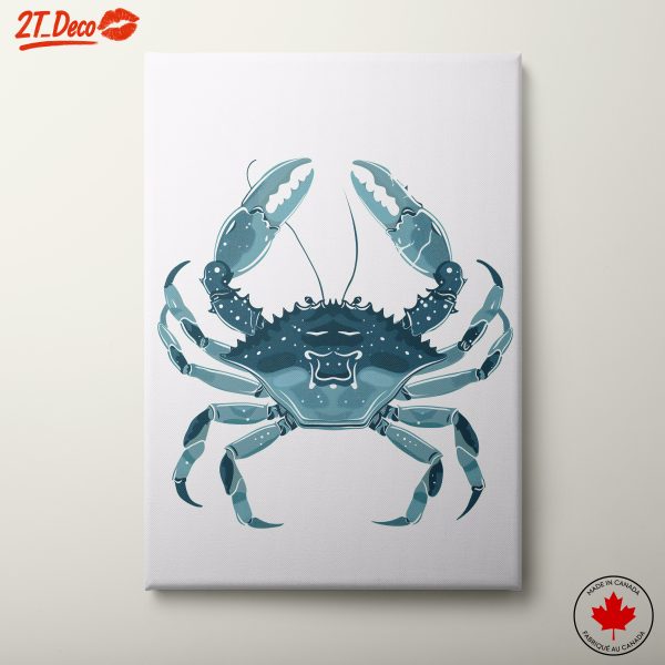 Abstract Blue Crab Artwork