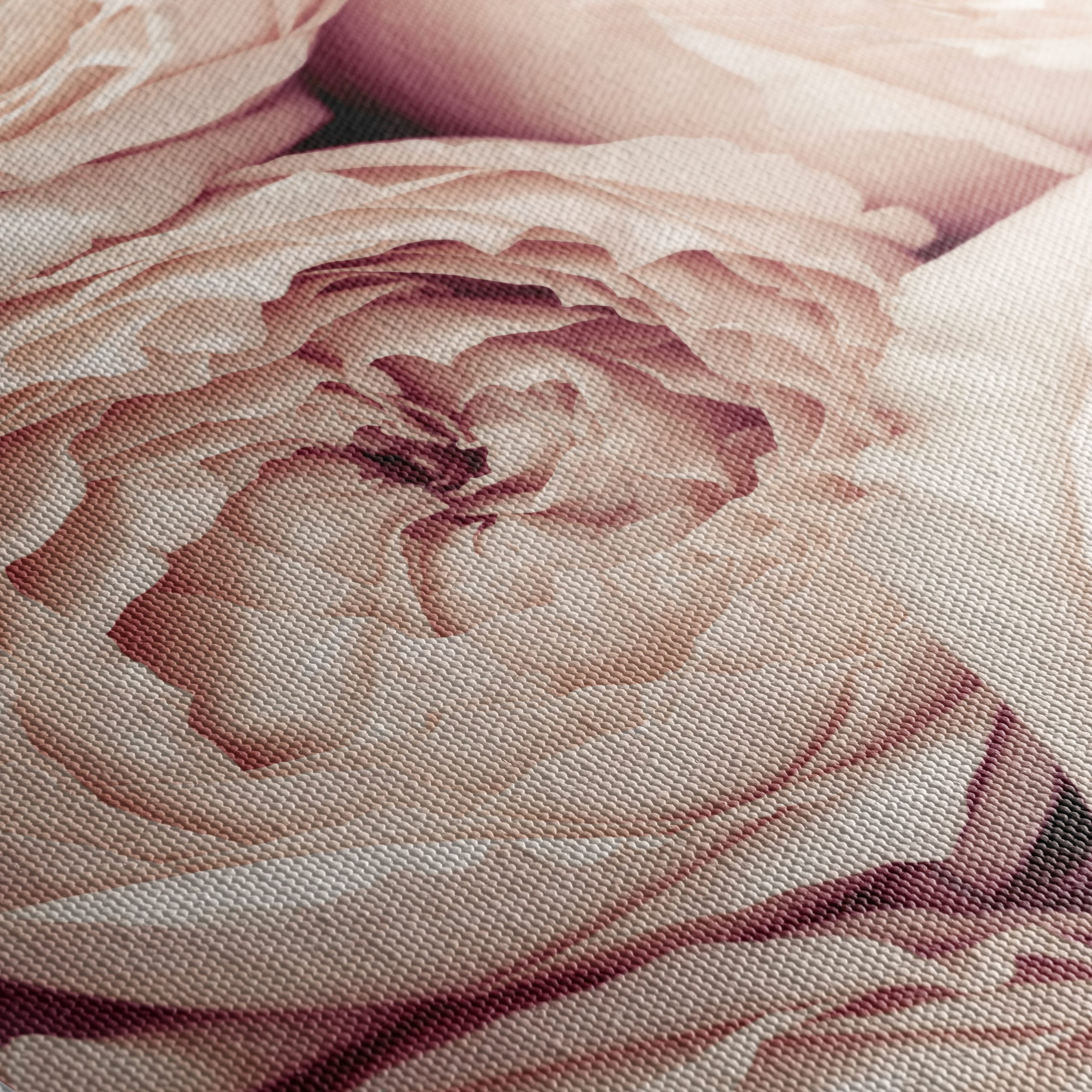 Soft Pink Rose Floral Wall Art - Image 5