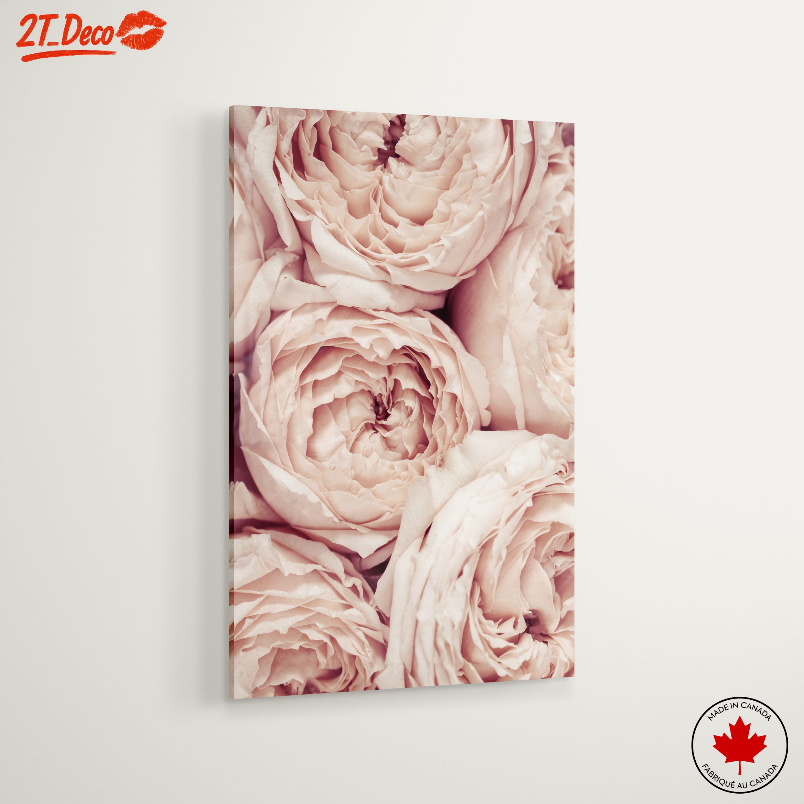 Soft Pink Rose Floral Wall Art - Image 6