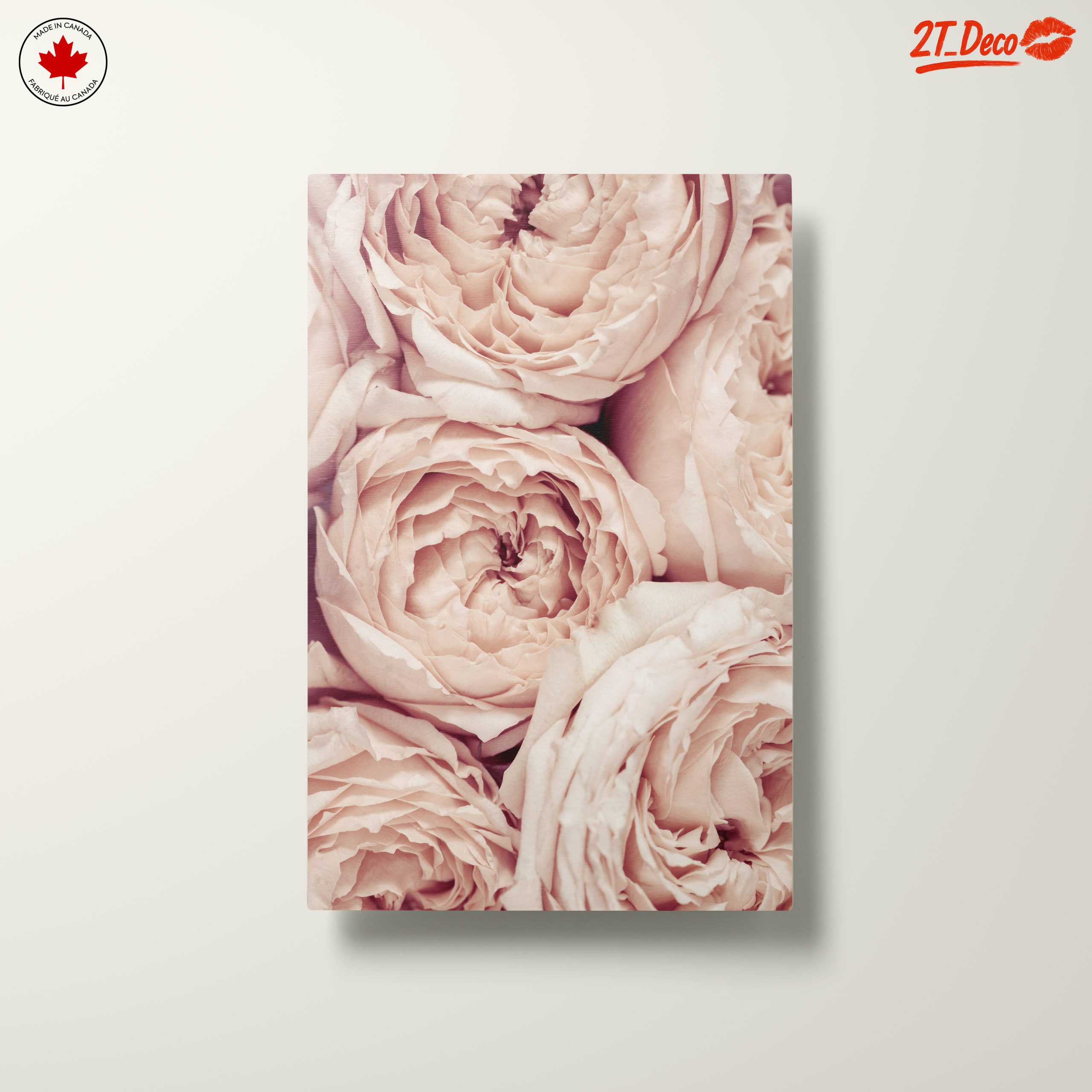 Soft Pink Rose Floral Wall Art - Image 10