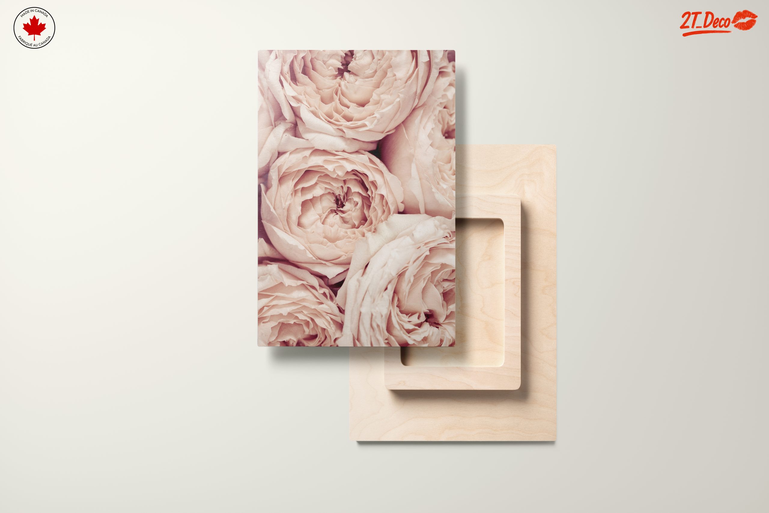 Soft Pink Rose Floral Wall Art - Image 11