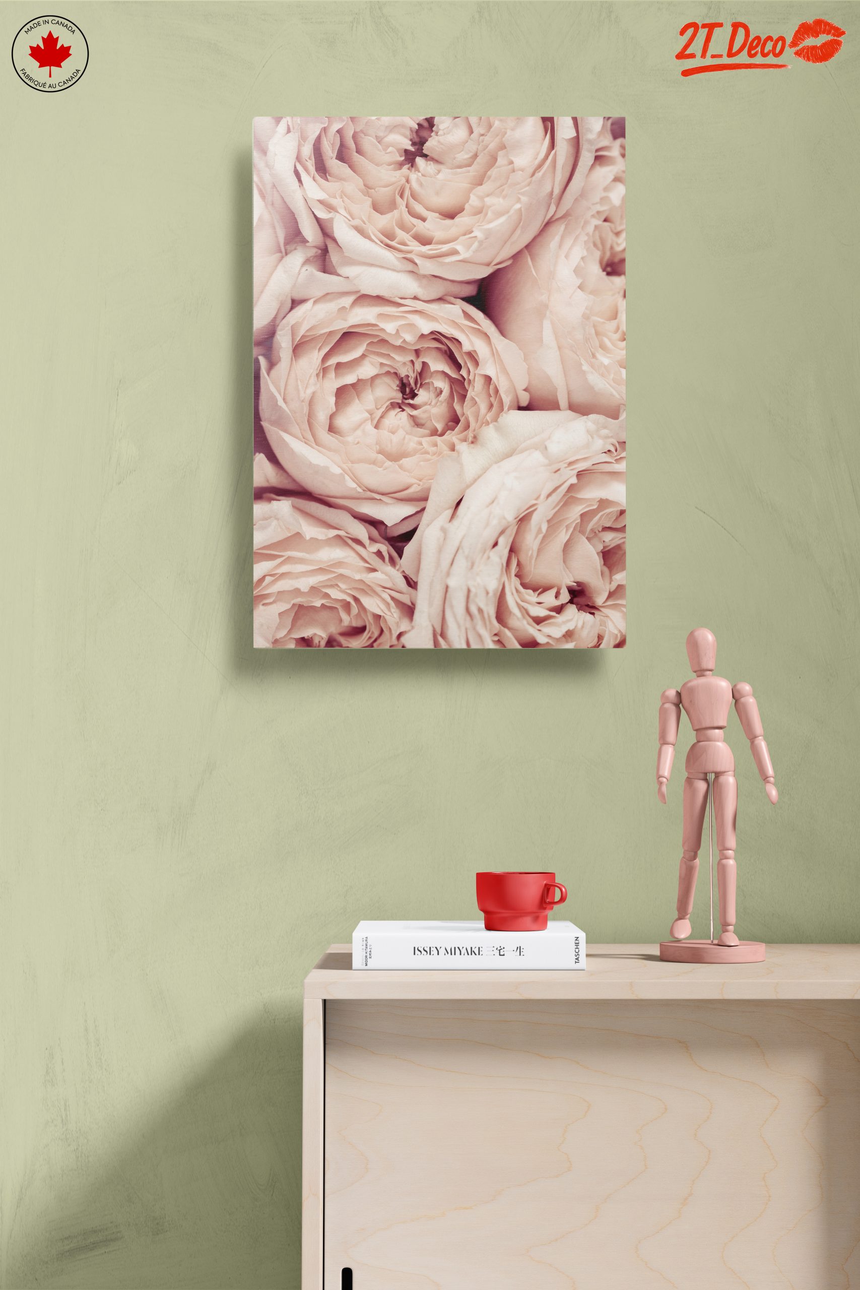 Soft Pink Rose Floral Wall Art - Image 14