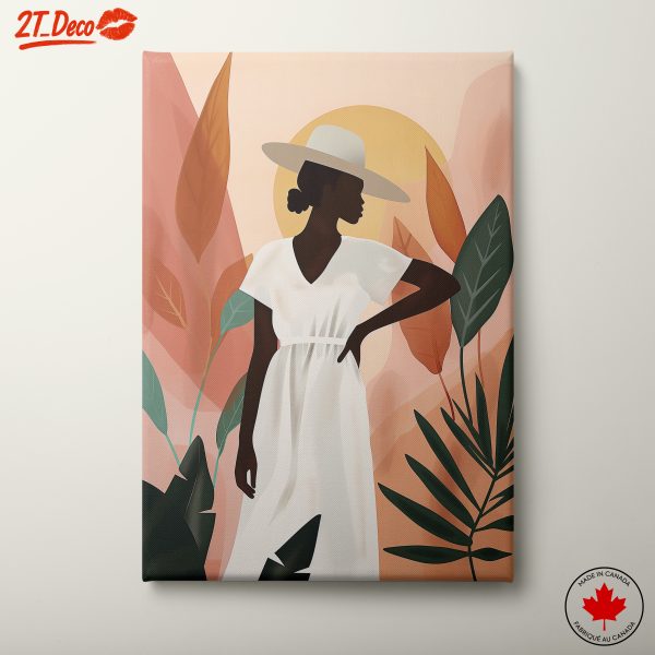 Stylized Nature Portrait Featuring a Woman