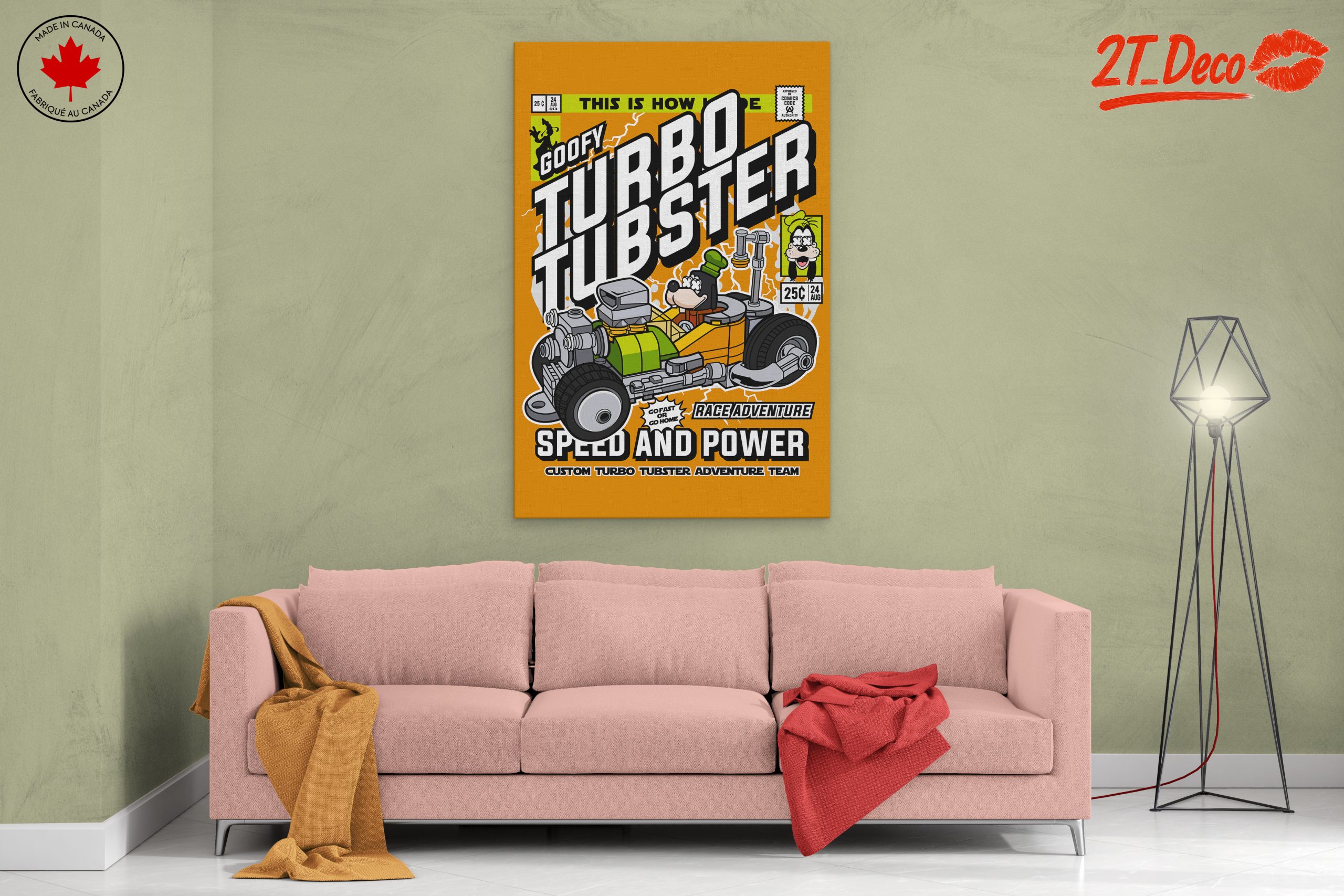 Goofy Turbo Tubster Adventure Art - Image 2